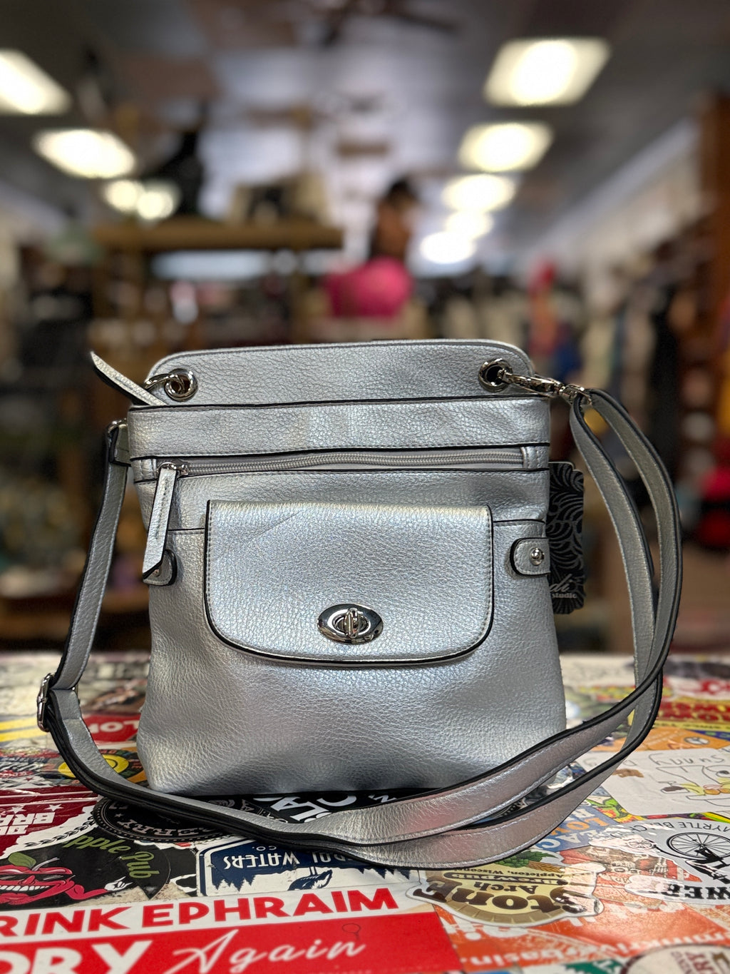 NWT Madi Studio Silver Crossbody (org$70)