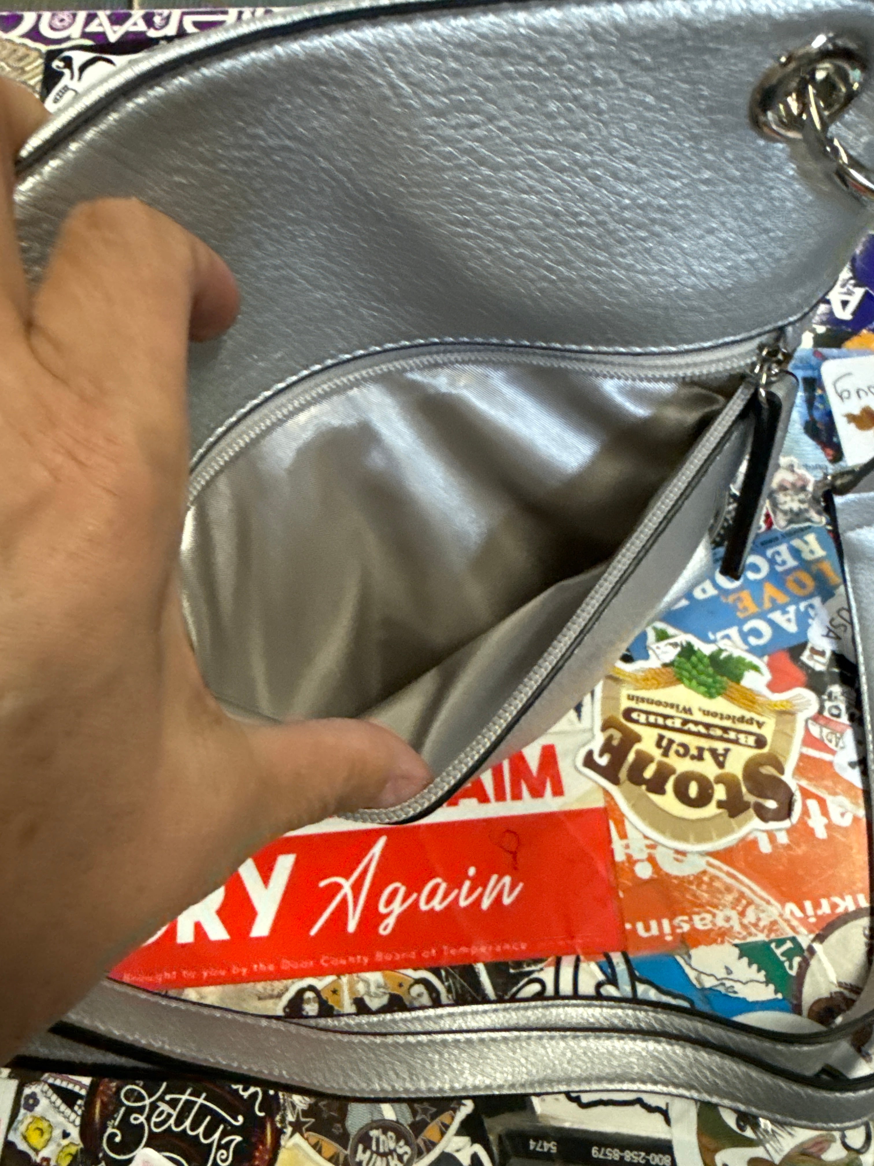NWT Madi Studio Silver Crossbody (org$70)