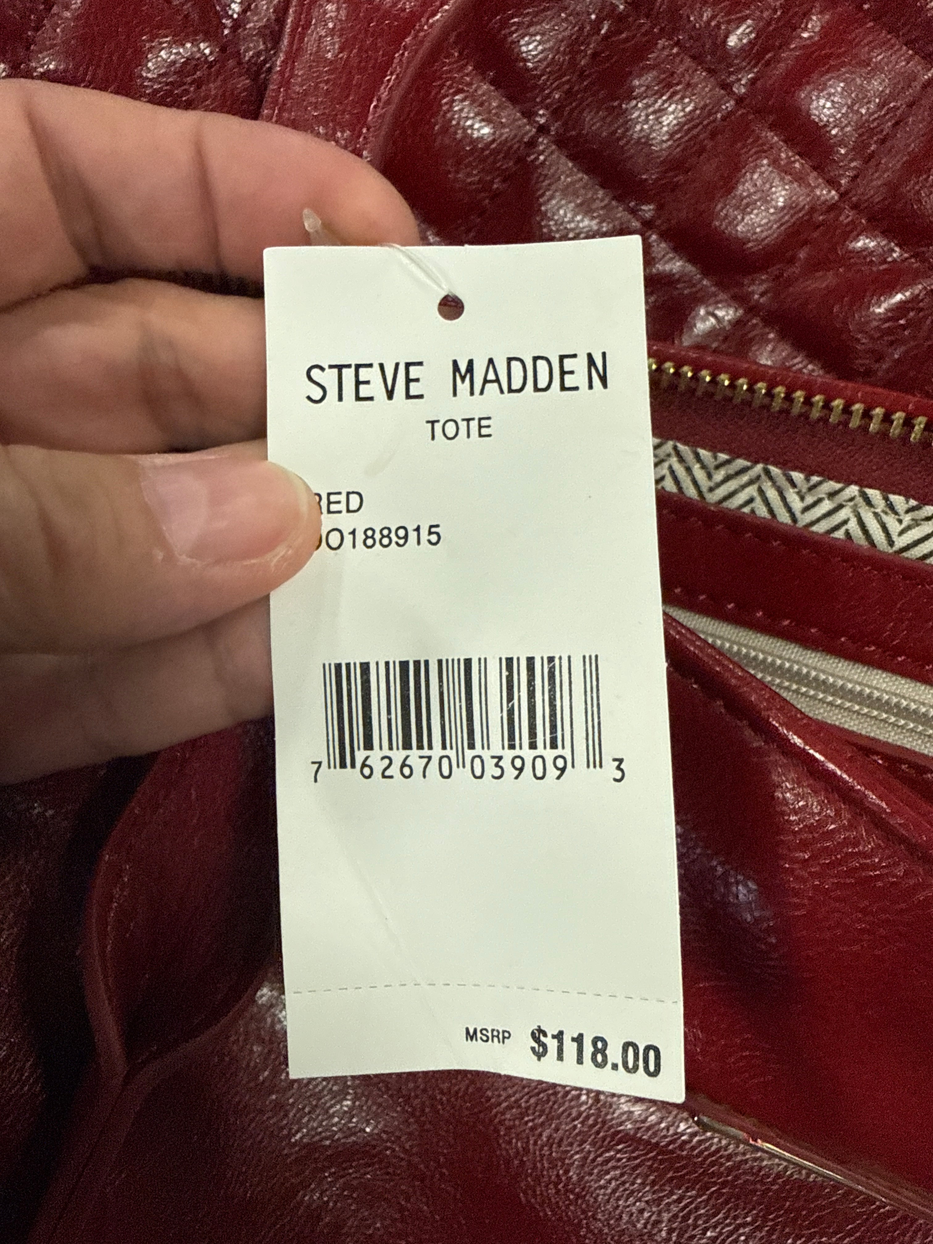 NWT Steve Madden Quilted Tote (org$118)