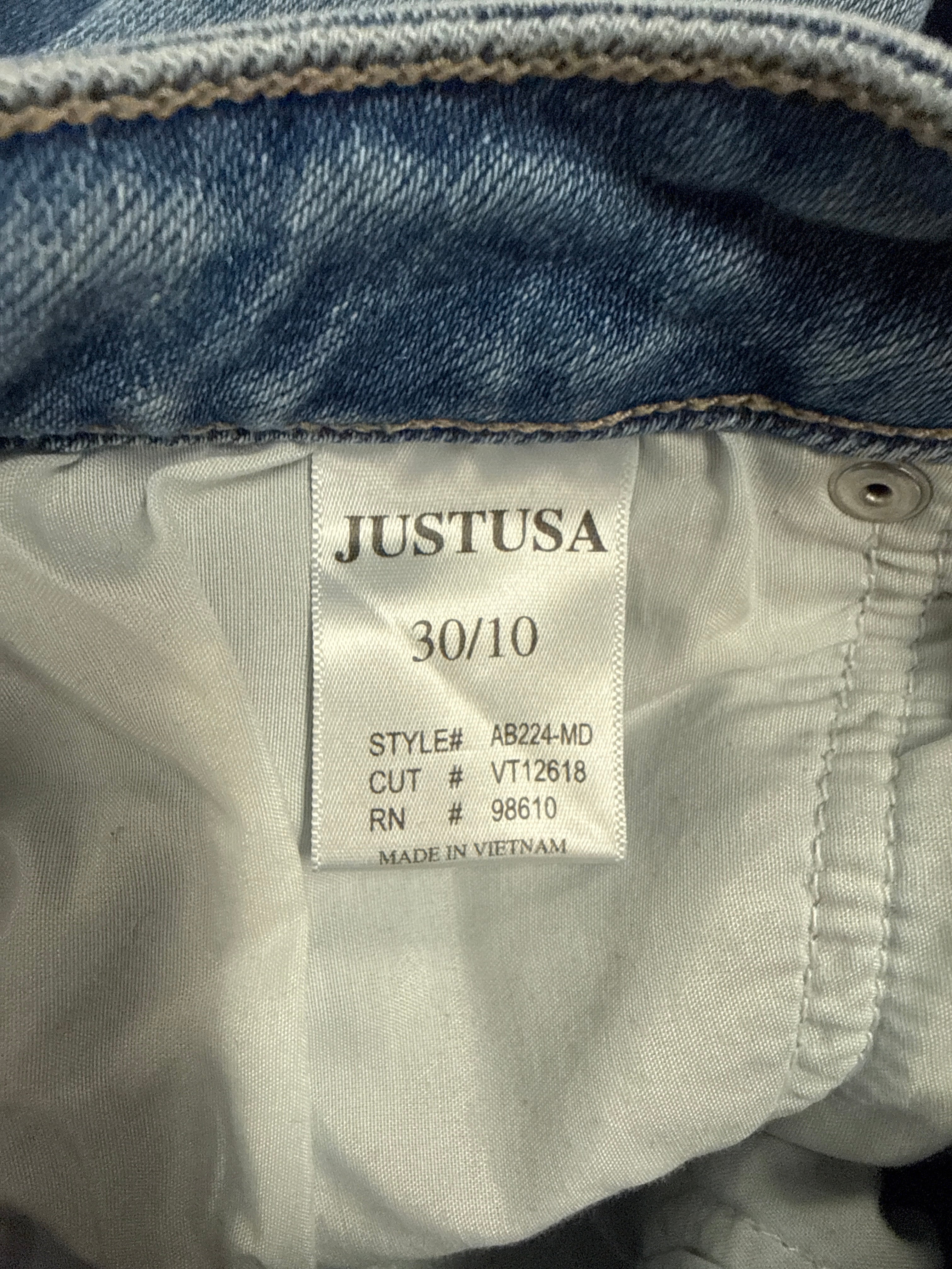 Just USA Straight Cuffed Jean