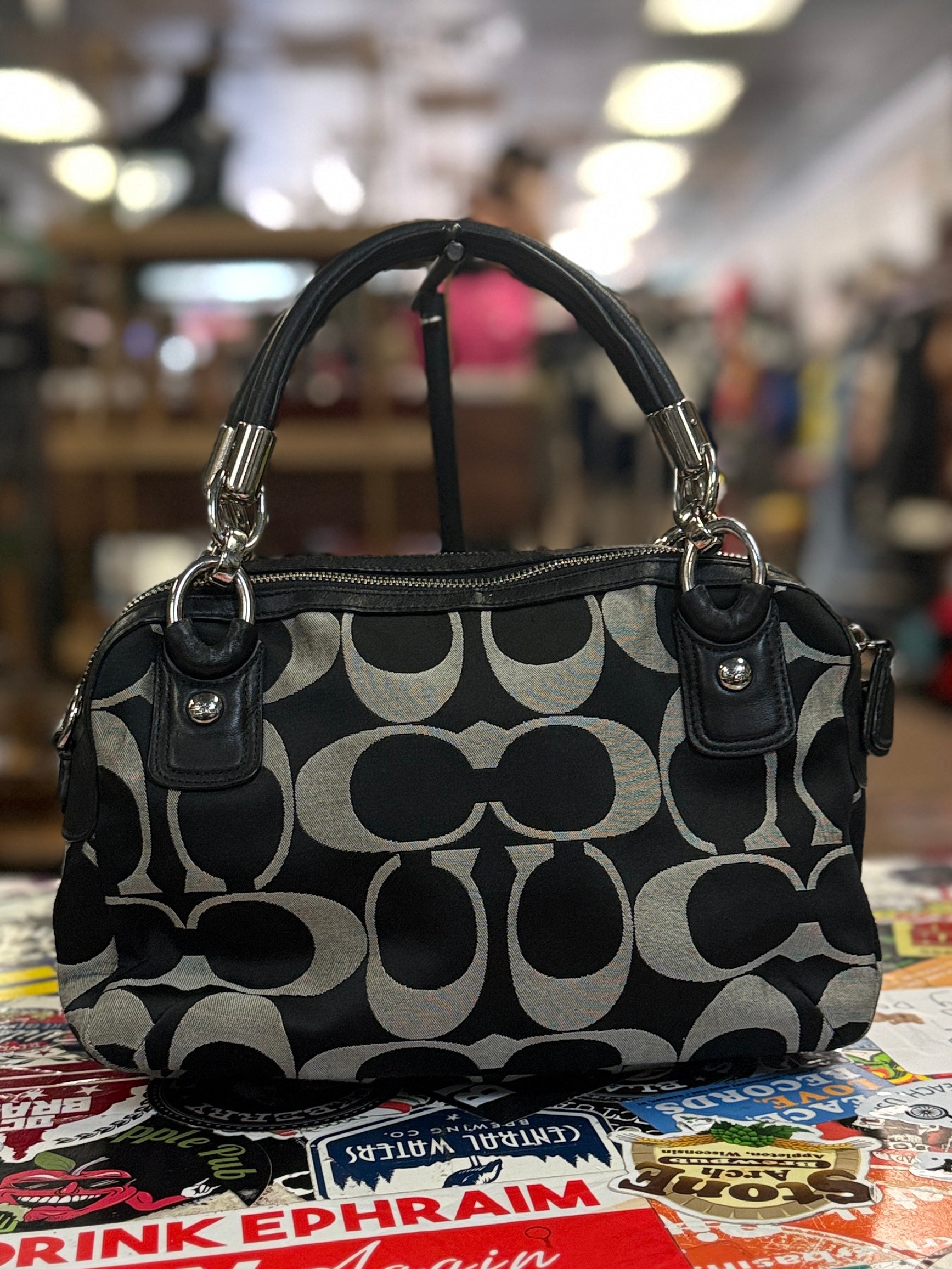 Coach Kristin Signature Satchel (org$298)