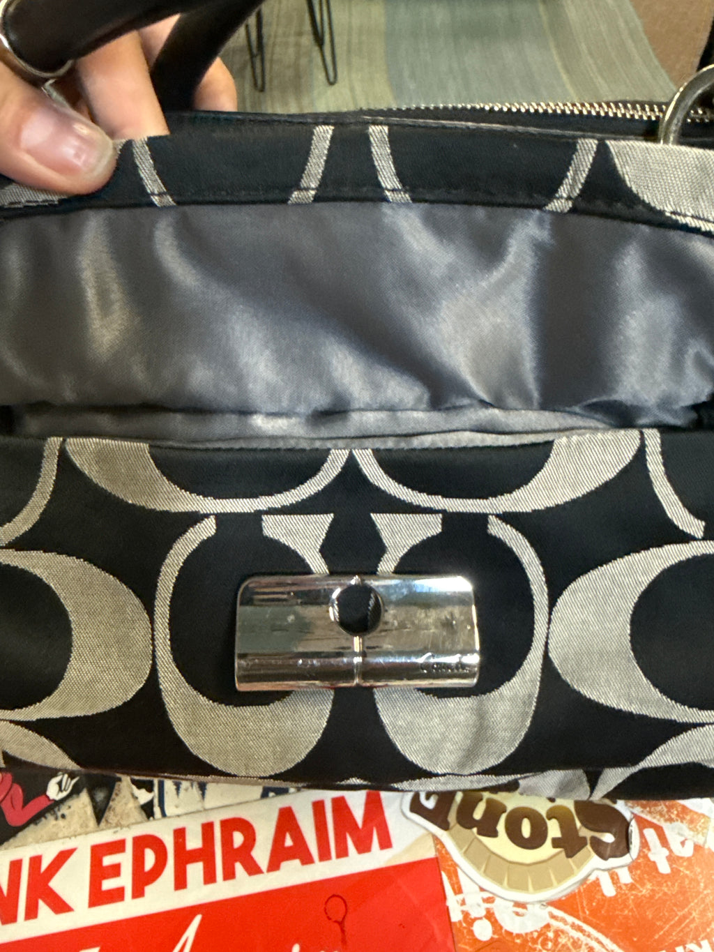 Coach Kristin Signature Satchel (org$298)