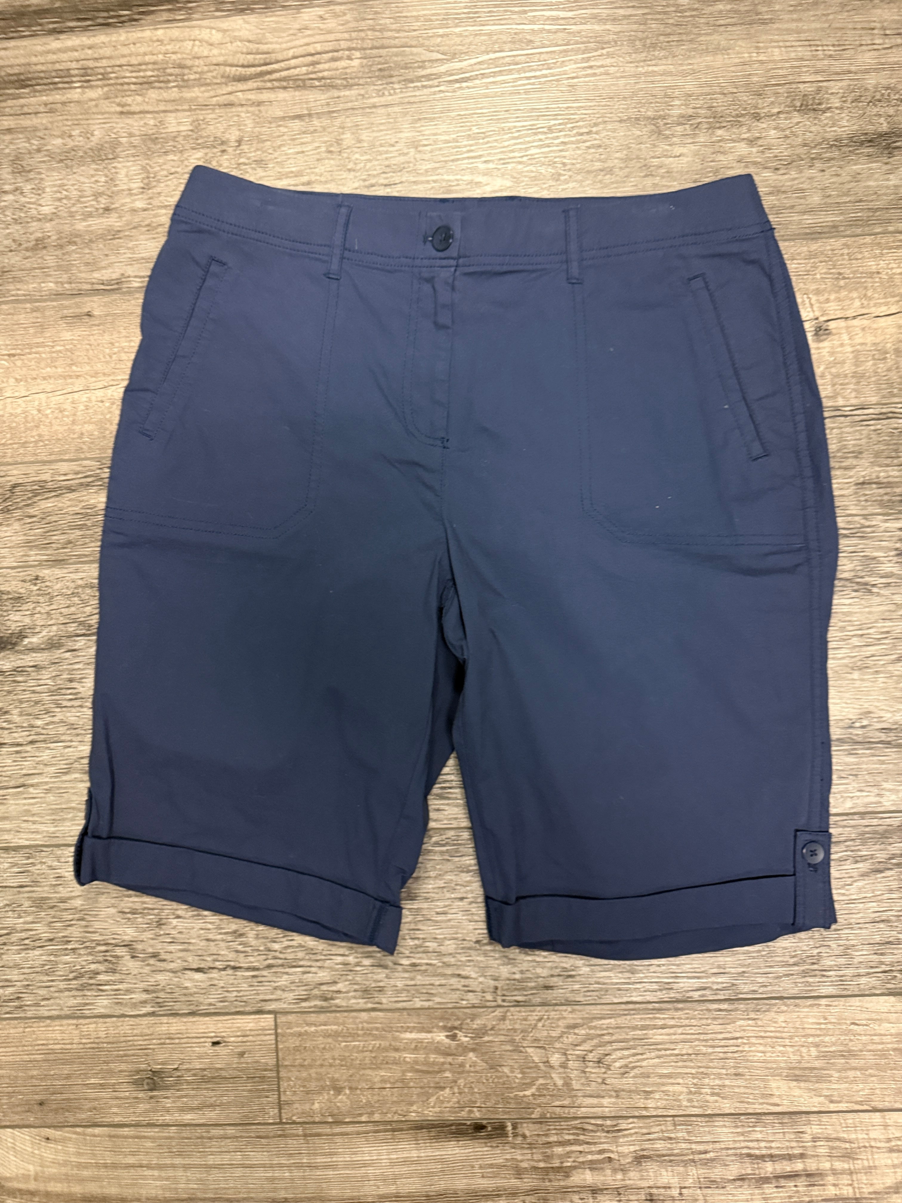 Chicos Blue Bermuda Shorts (org$80)