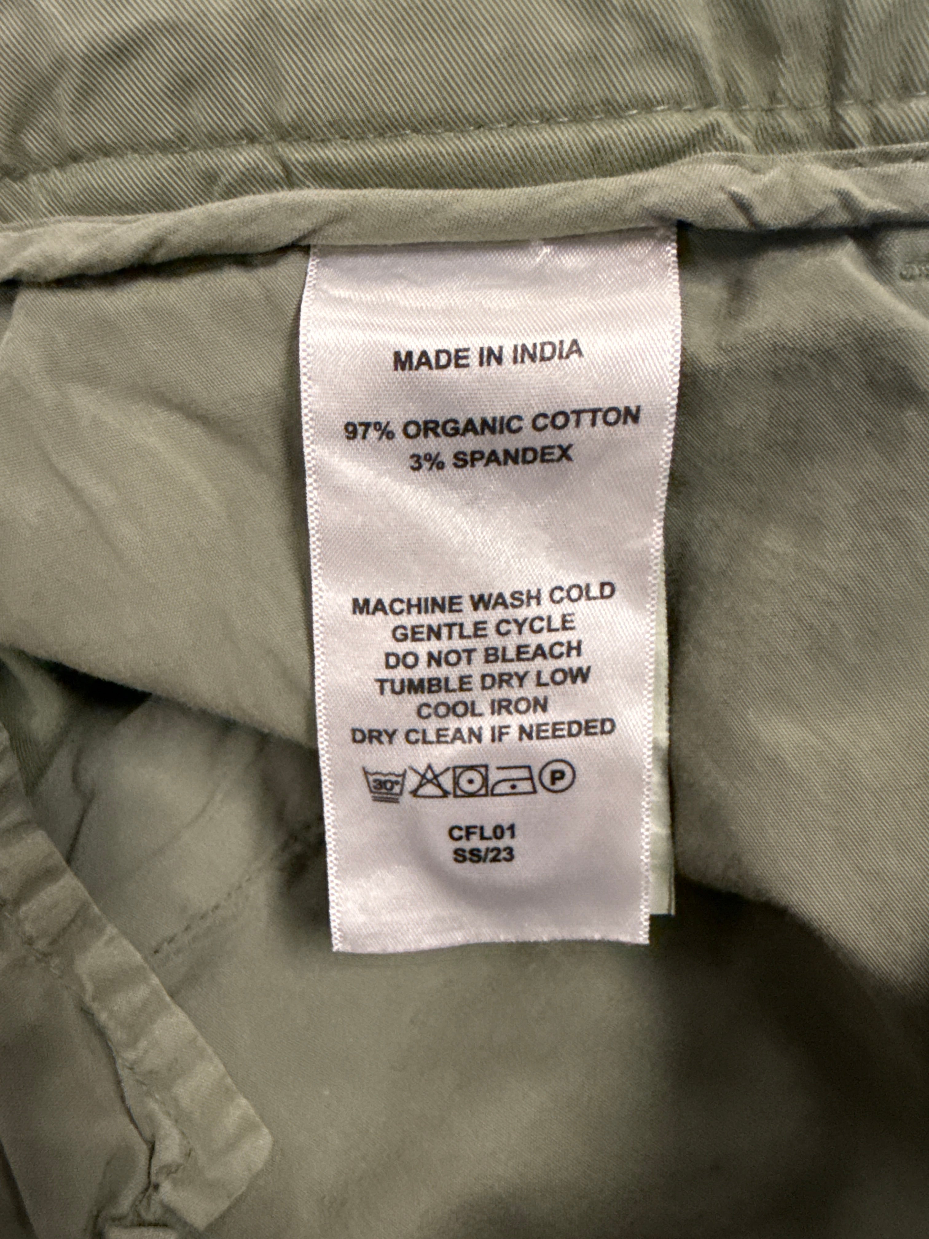 Quince Stretch Cotton Chino (org$90)