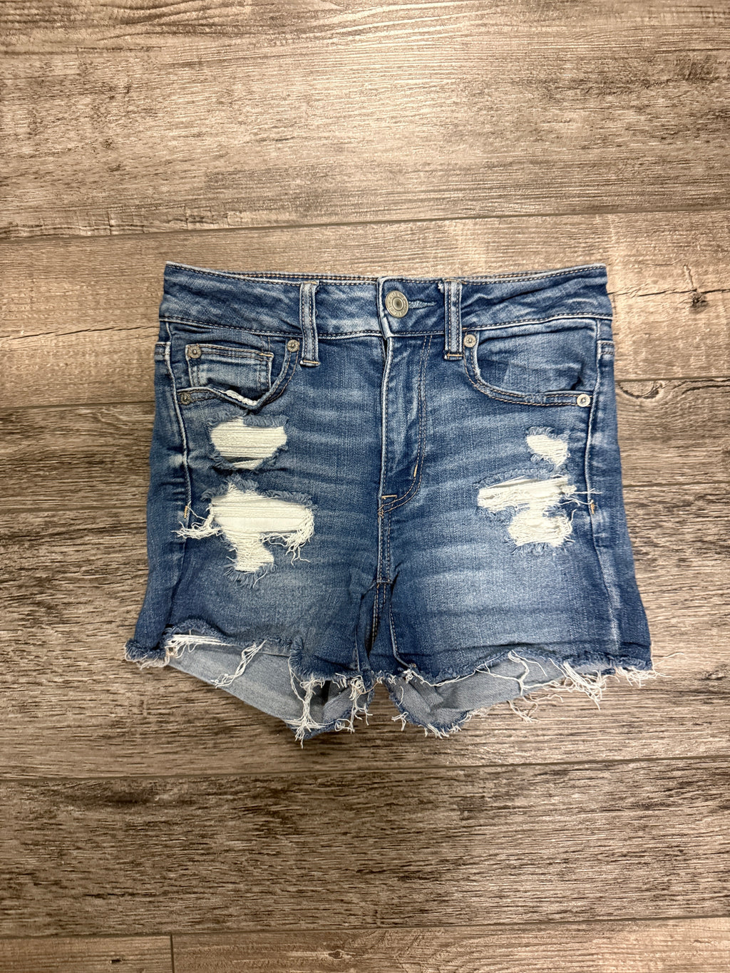 AEO Distressed Denim Shorts (org$60)