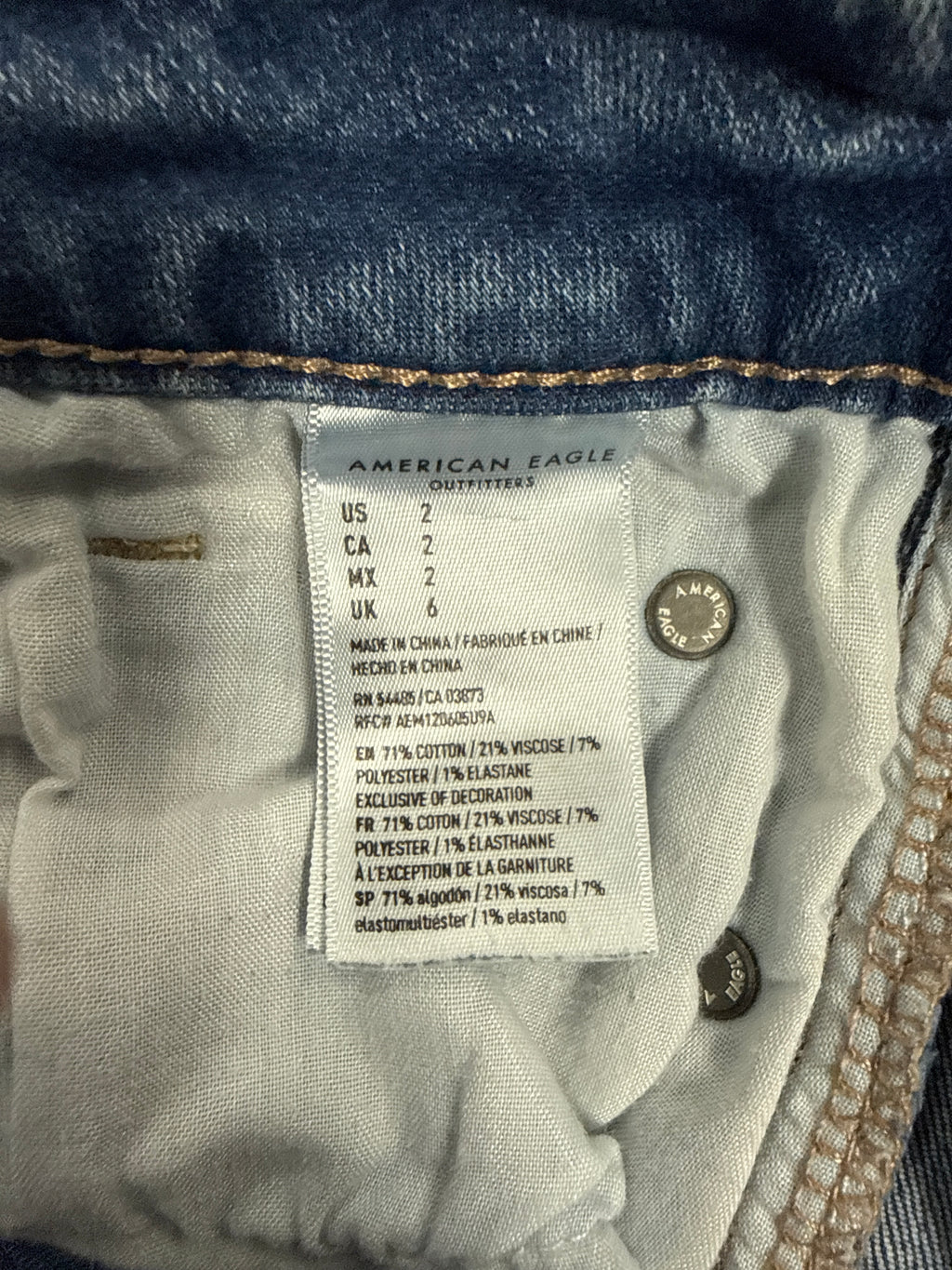 AEO Distressed Denim Shorts (org$60)