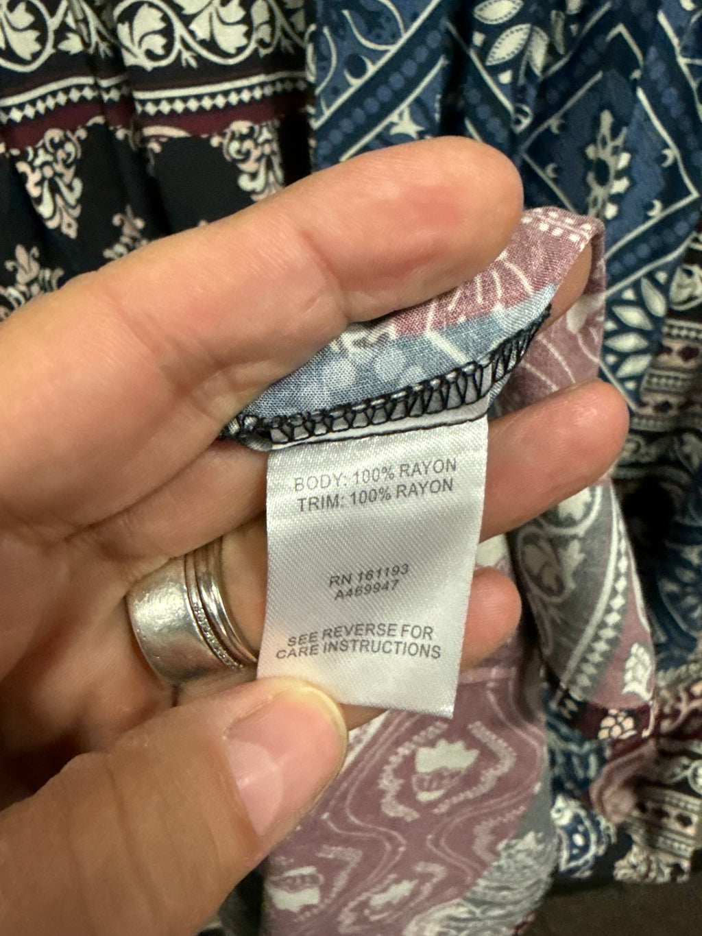 NWOT Indigo Thread Patchwork Maxi (org$88)