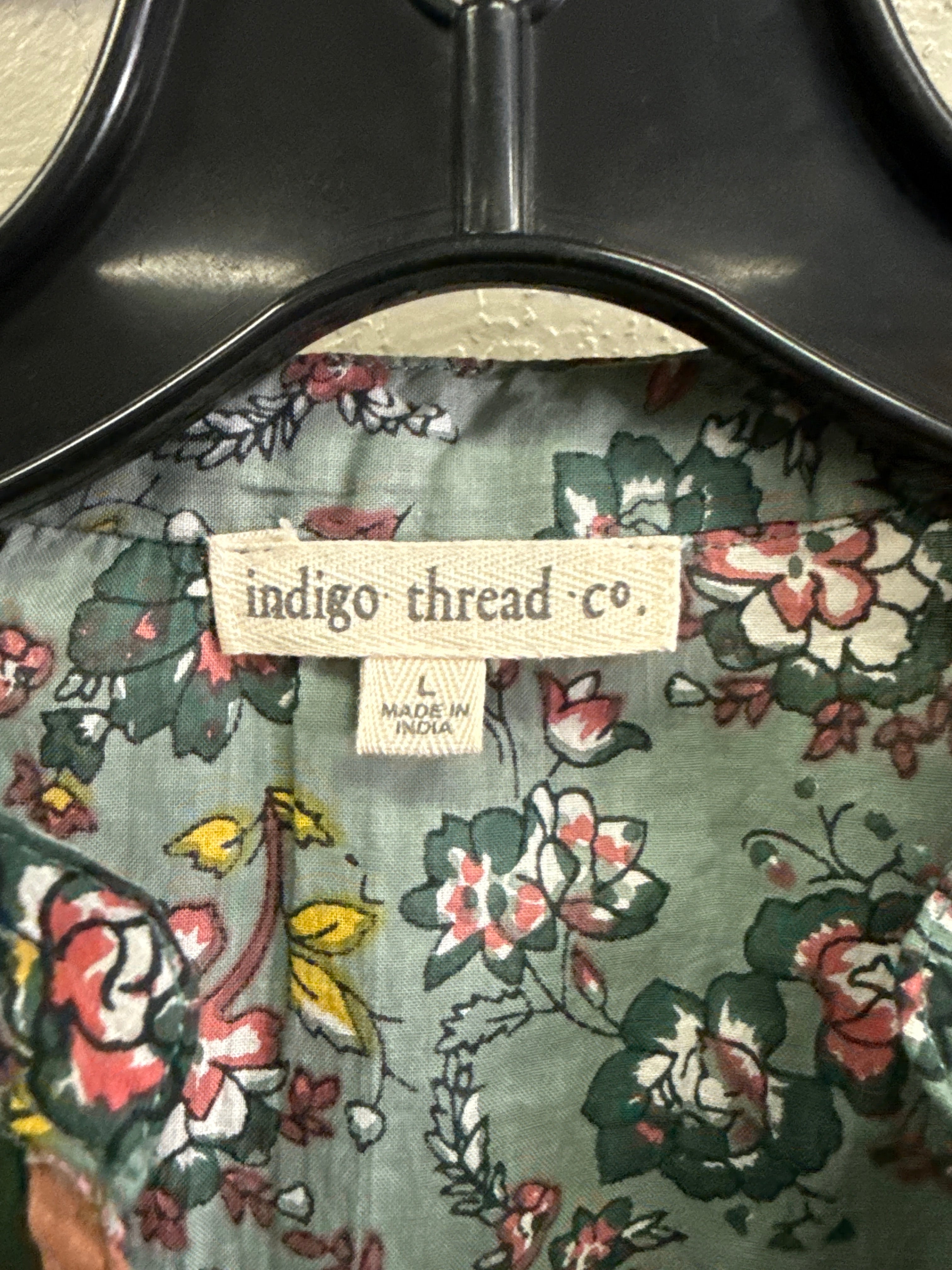 NWOT Indigo Thread Split Neck Tunic (org$88)