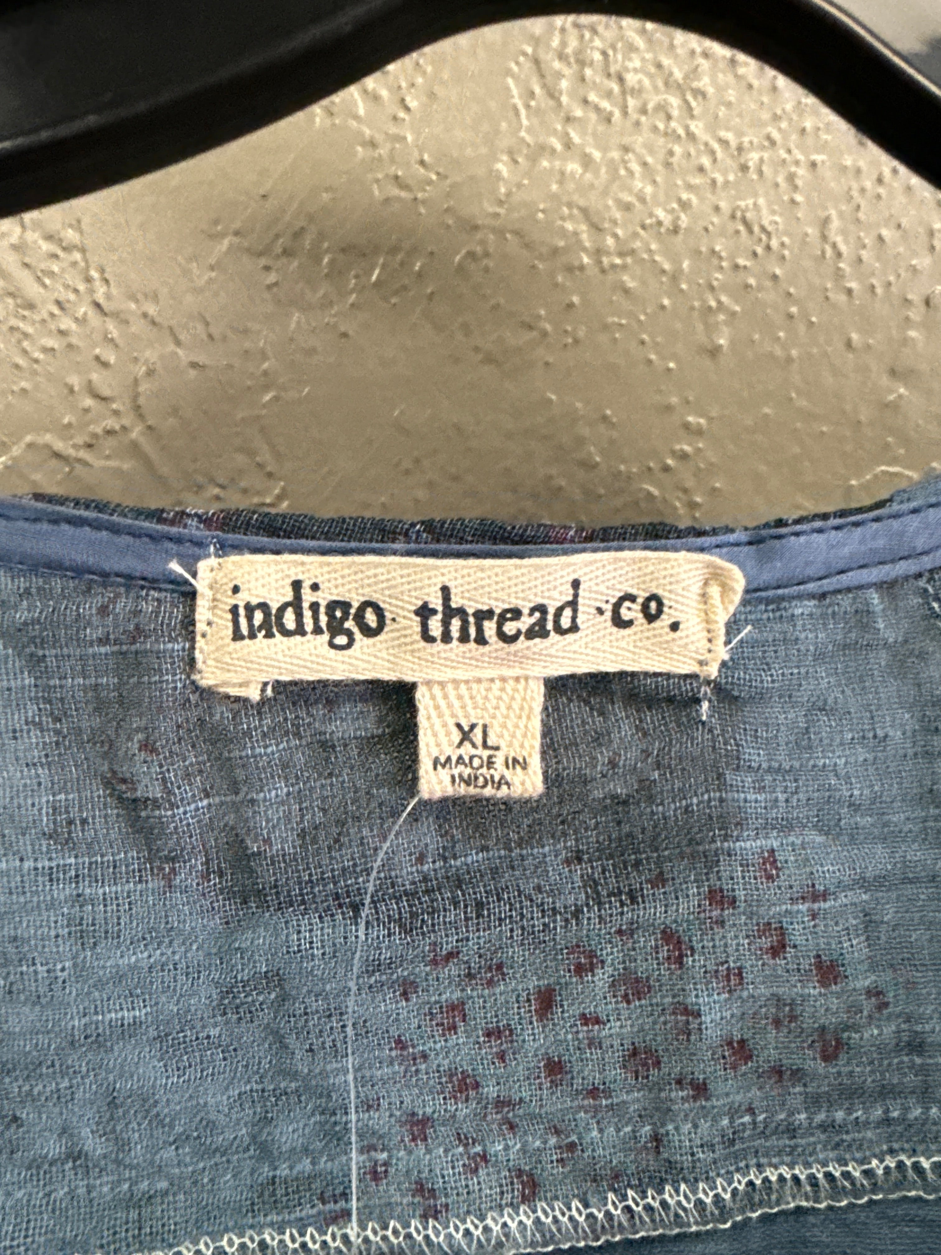NWT Indigo Thread Patchwork Top (org$65)
