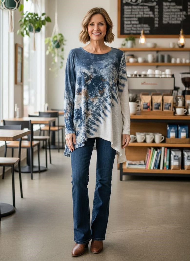 NWT One World Asym Top (org$48)