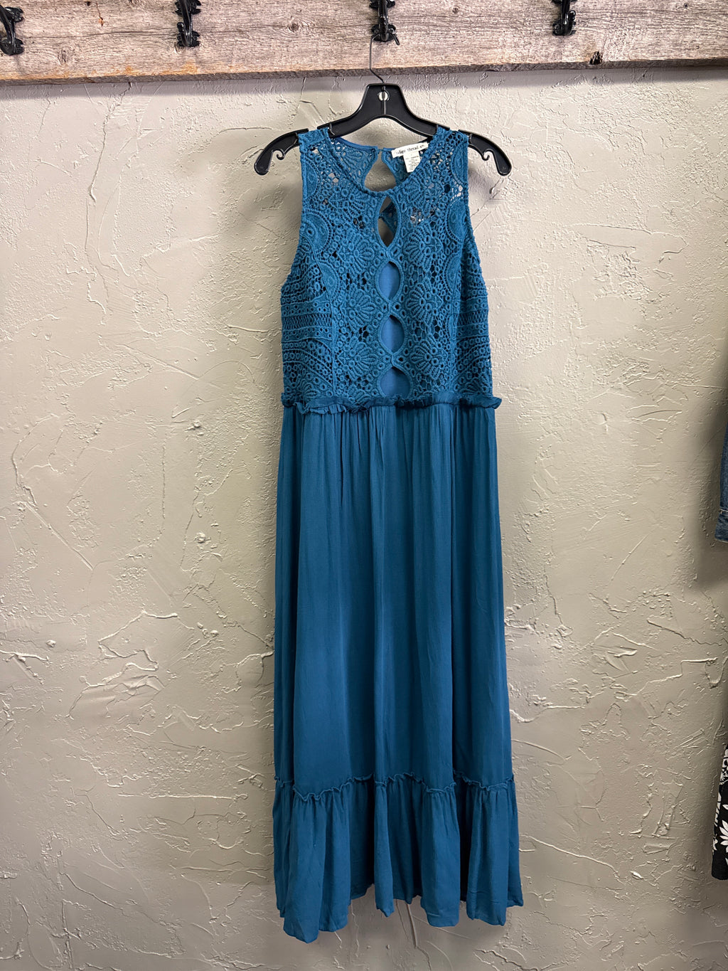 NWOT Indigo Thread Sleeveless Maxi Dress (org$80)