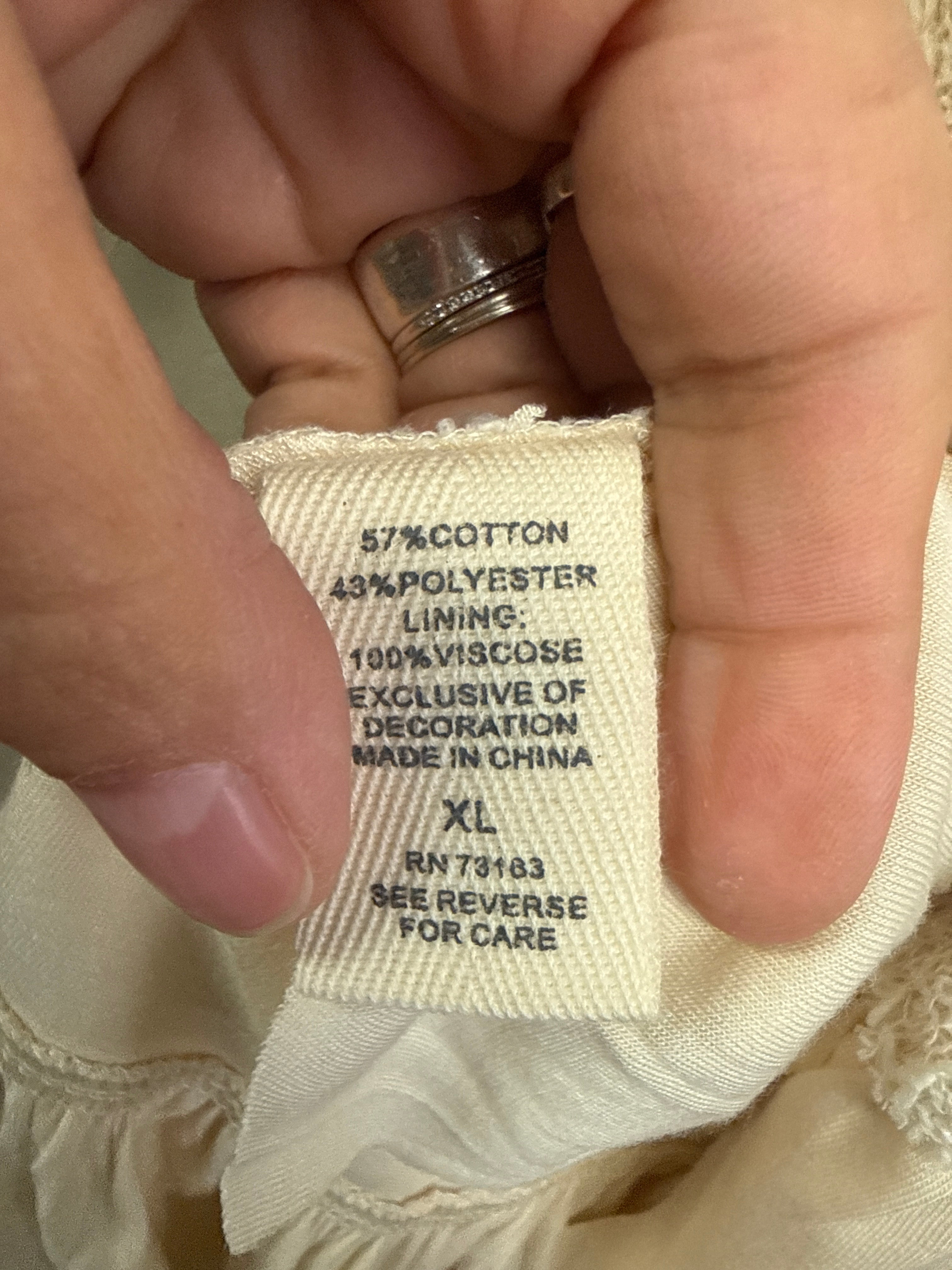 NWOT Indigo Thread Mixed Media Tunic