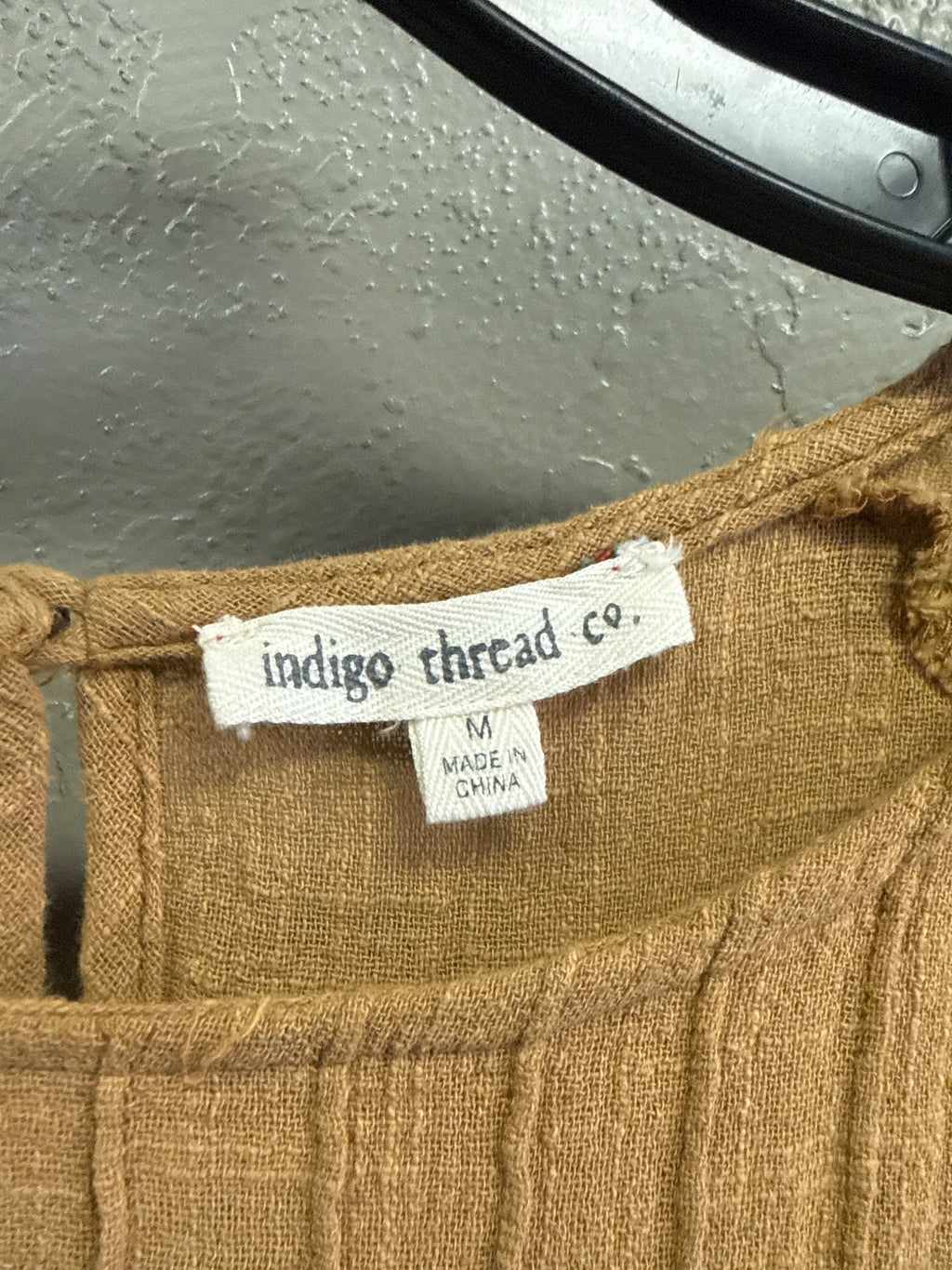 NWOT Indigo Thread Boho Cotton Top