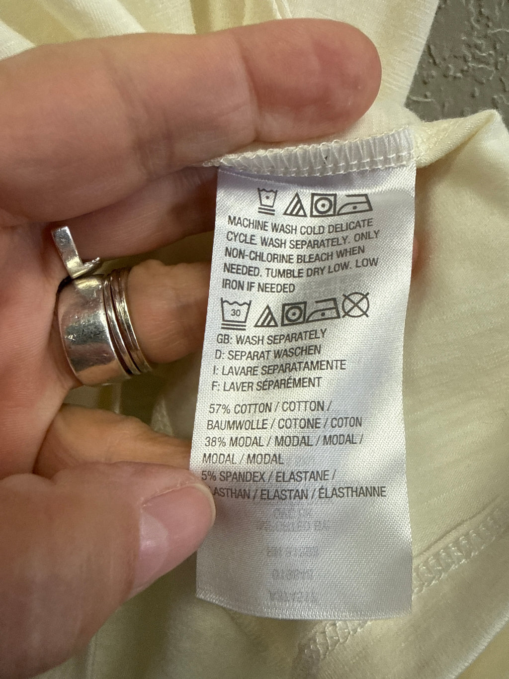 NWOT Any Body Slub Tie Front Tee (org$39)