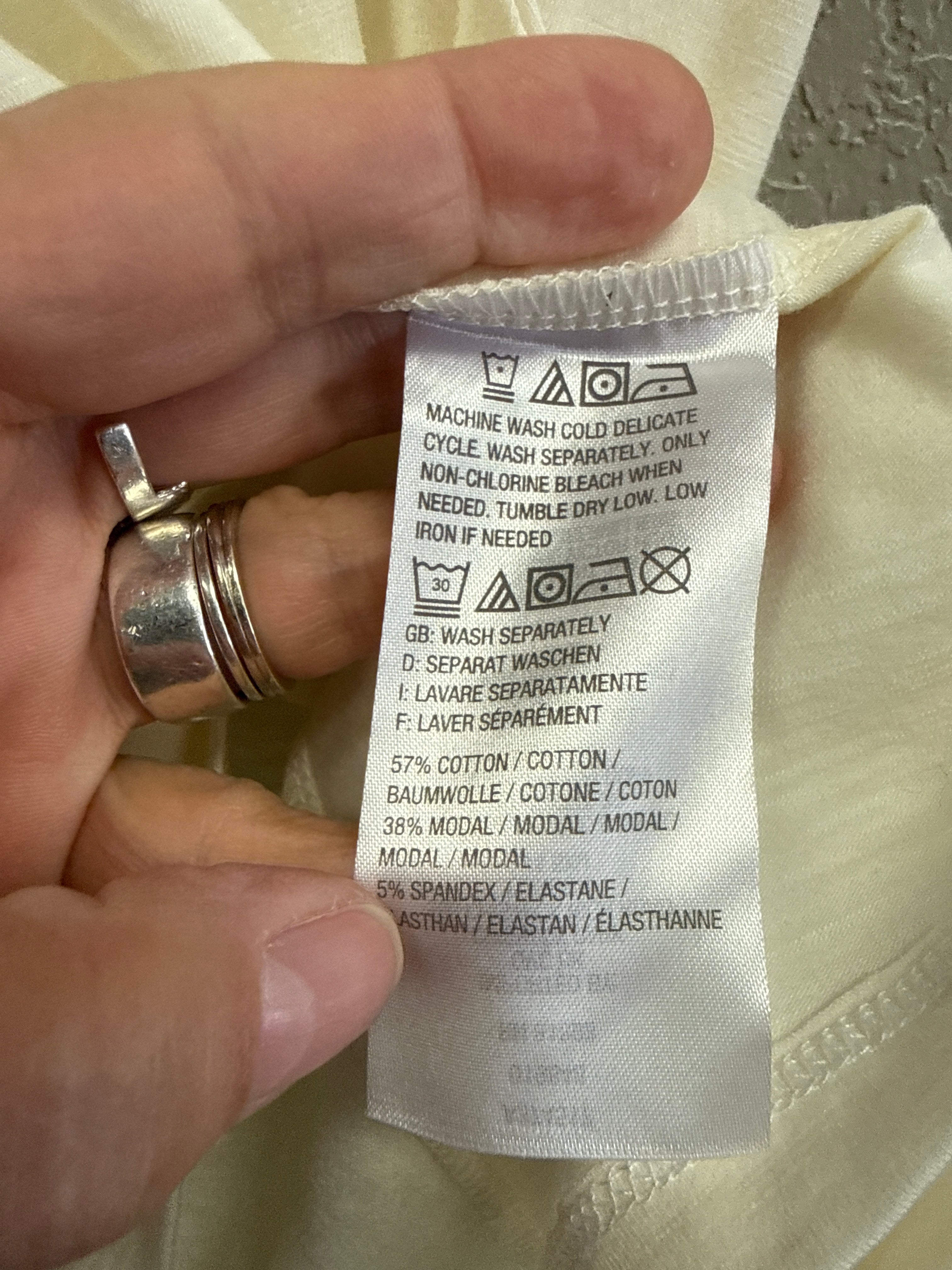 NWOT Any Body Slub Tie Front Tee (org$39)
