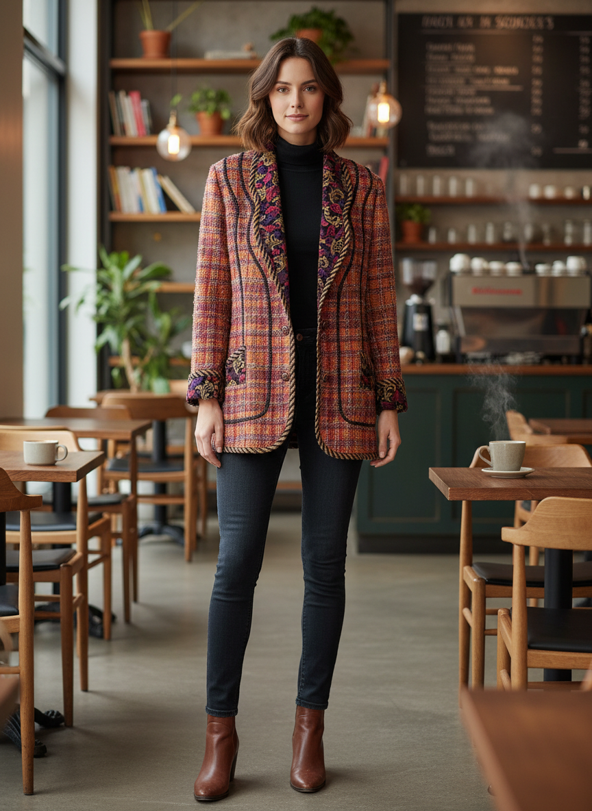 Vtg Canvasbacks Tweed Blazer