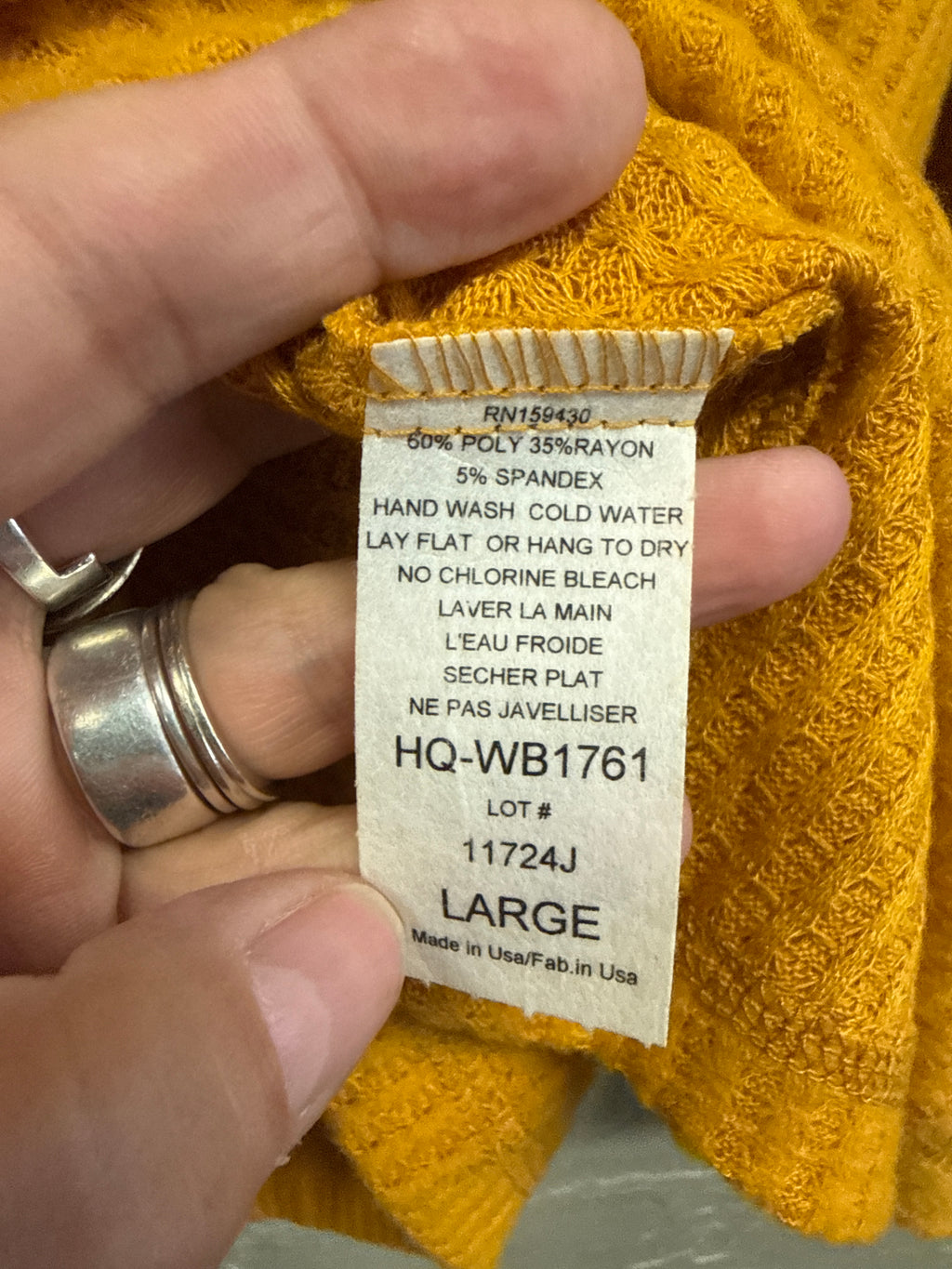 NWT Elan Waffle Knit Top (org$64)