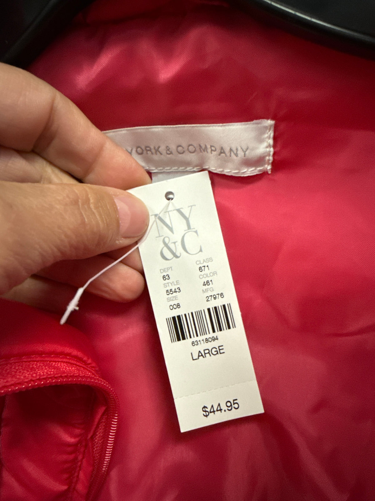 NWT NY&Co Quilted Puffer Vest (org$45)