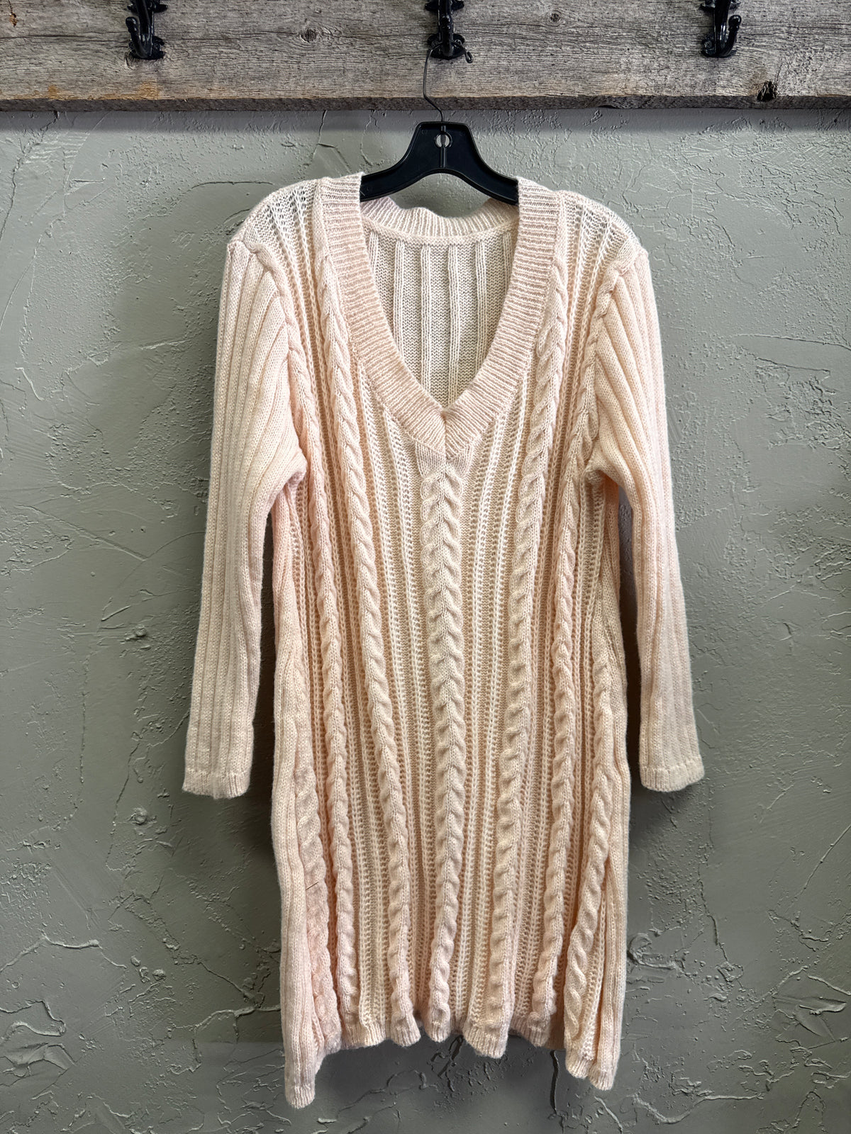Cable Knit Sweater Dress