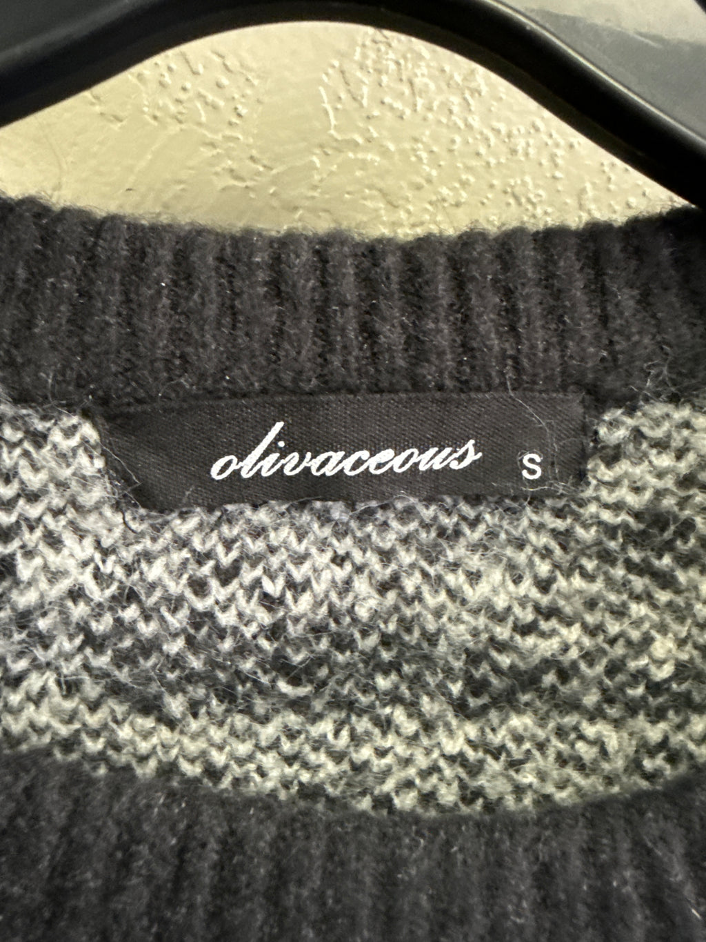 Olivaceous Zebra Print Sweater (org$78)