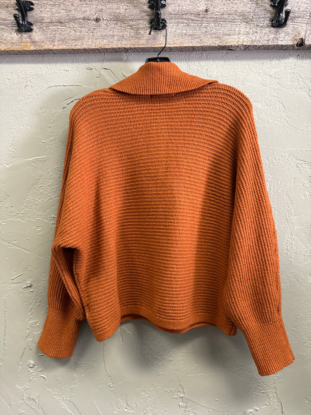 Pink Rose Collared Pullover