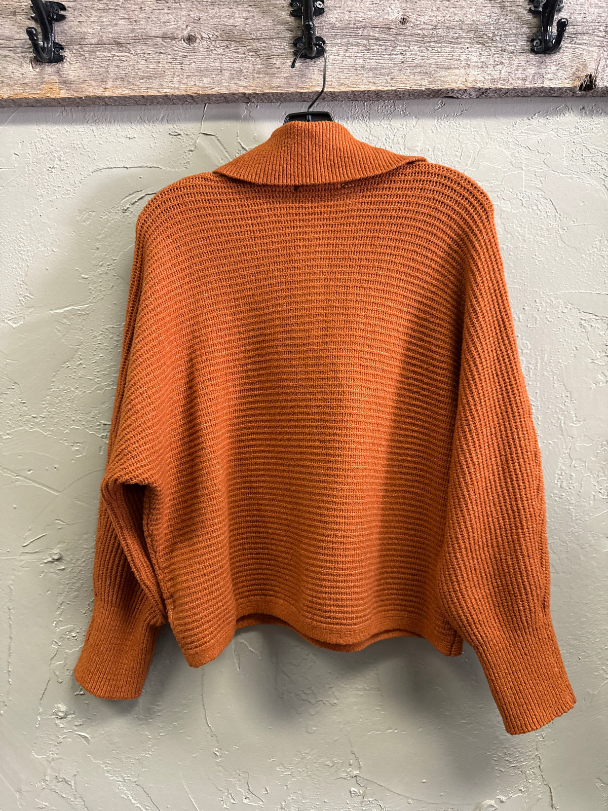Pink Rose Collared Pullover