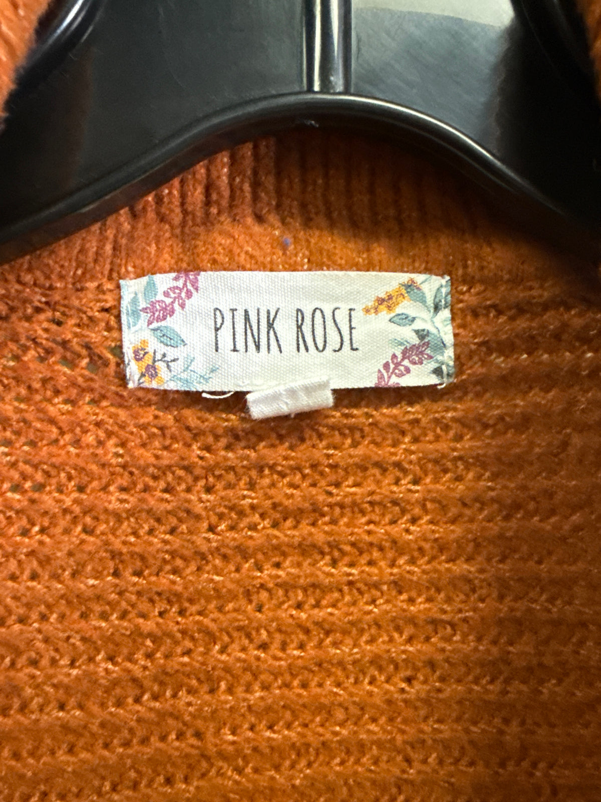 Pink Rose Collared Pullover