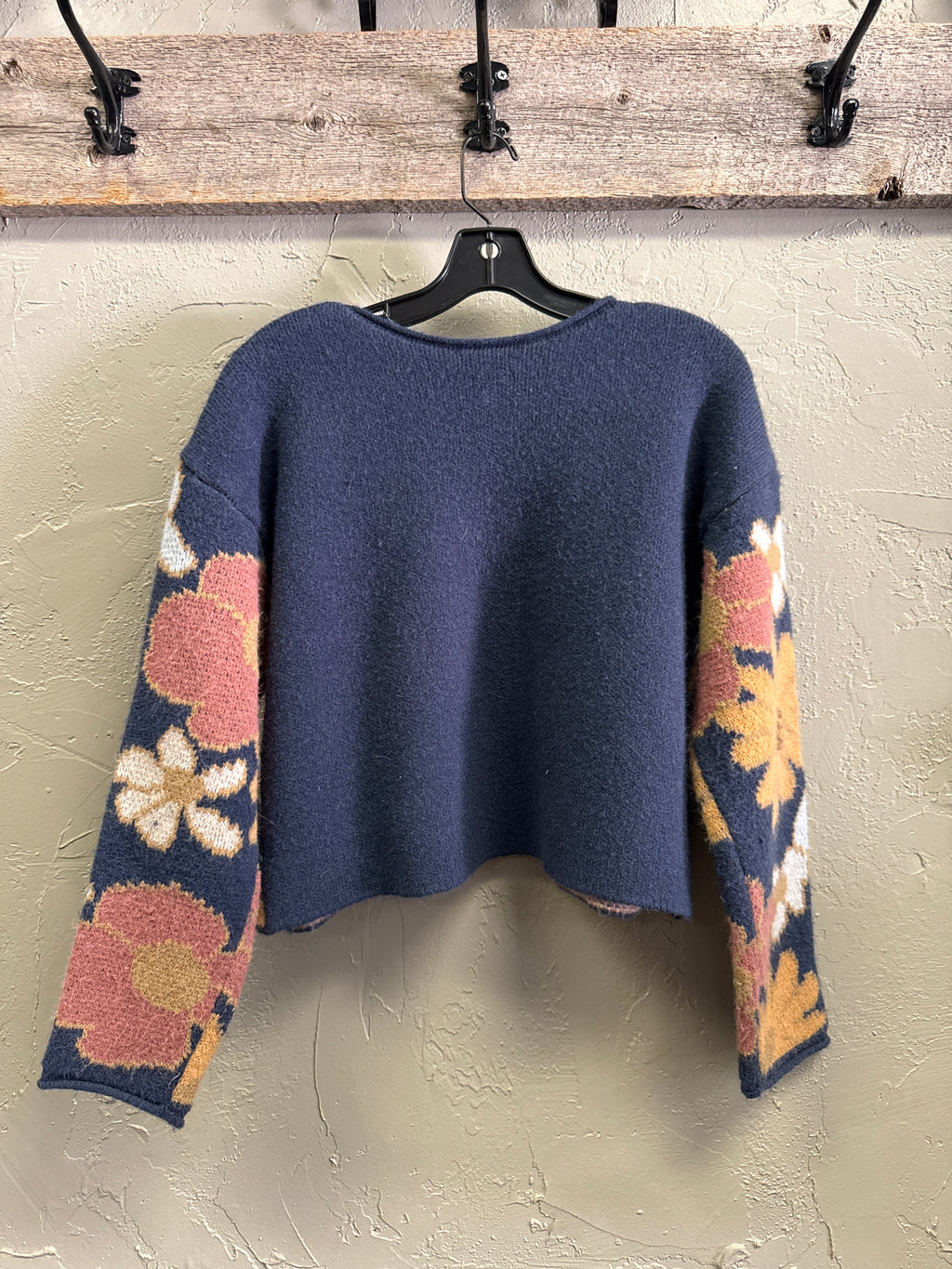 Lulus Floral Knit Lounge Sweater