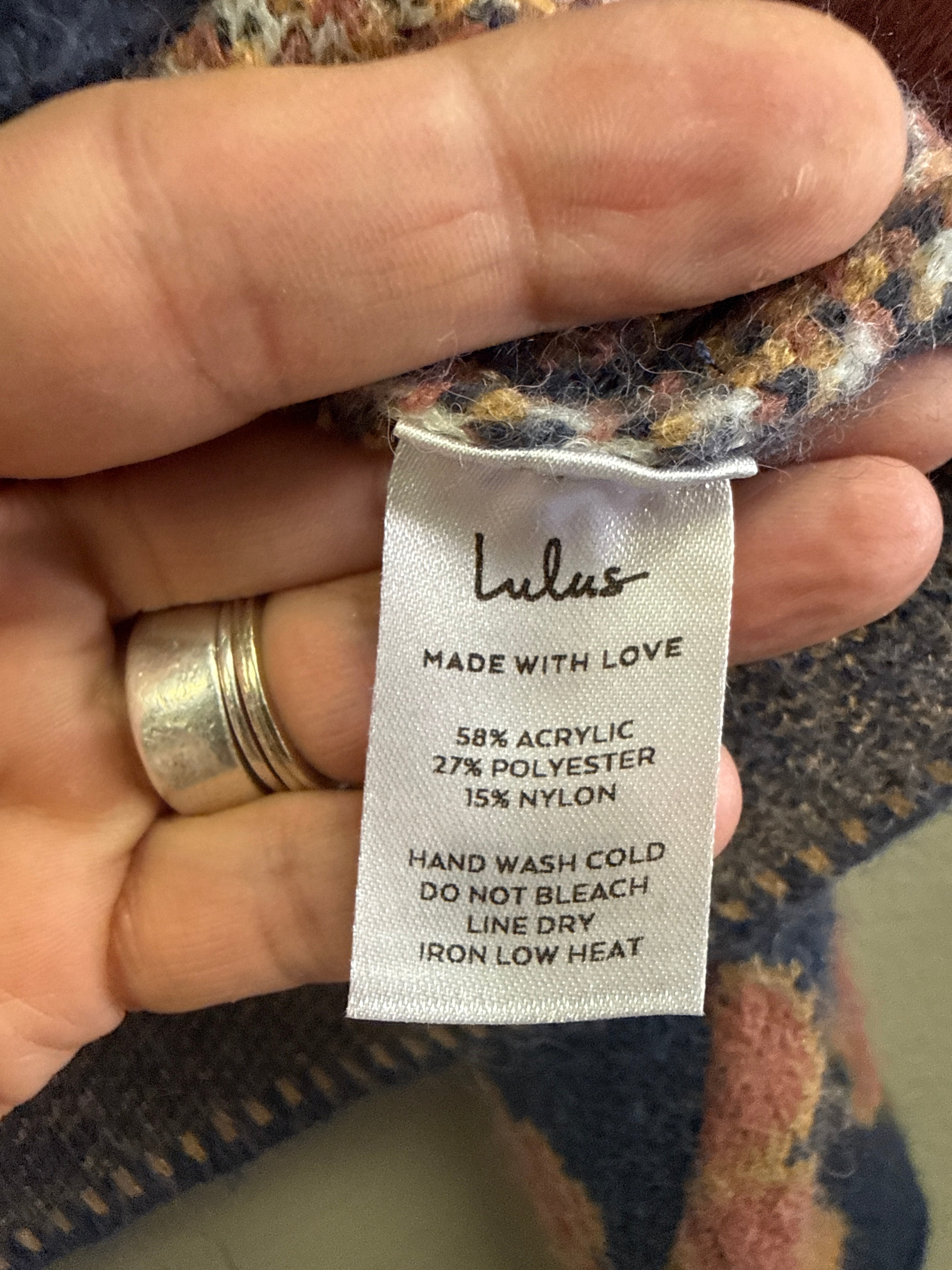 Lulus Floral Knit Lounge Sweater