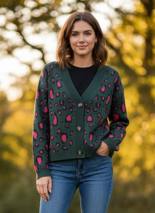 NWOT Kate & Mallory Leopard Sweater (org$68)