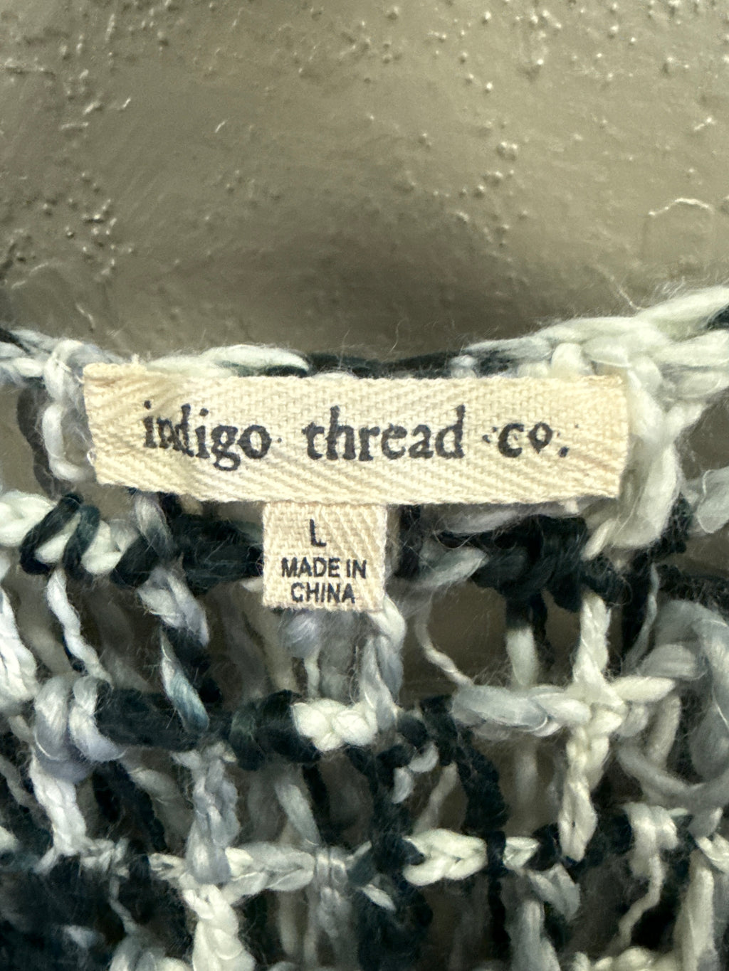 NWOT Indigo Thread Shag Knit Vest (org$88)
