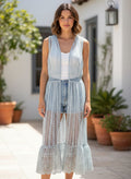 NWOT Indigo Thread Eyelet Lace Vest (org$98)