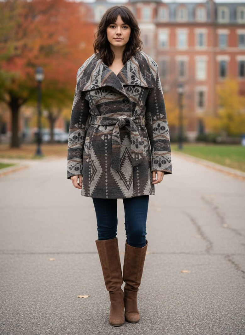 Coldwater Creek Aztec Blanket Coat (org$130)