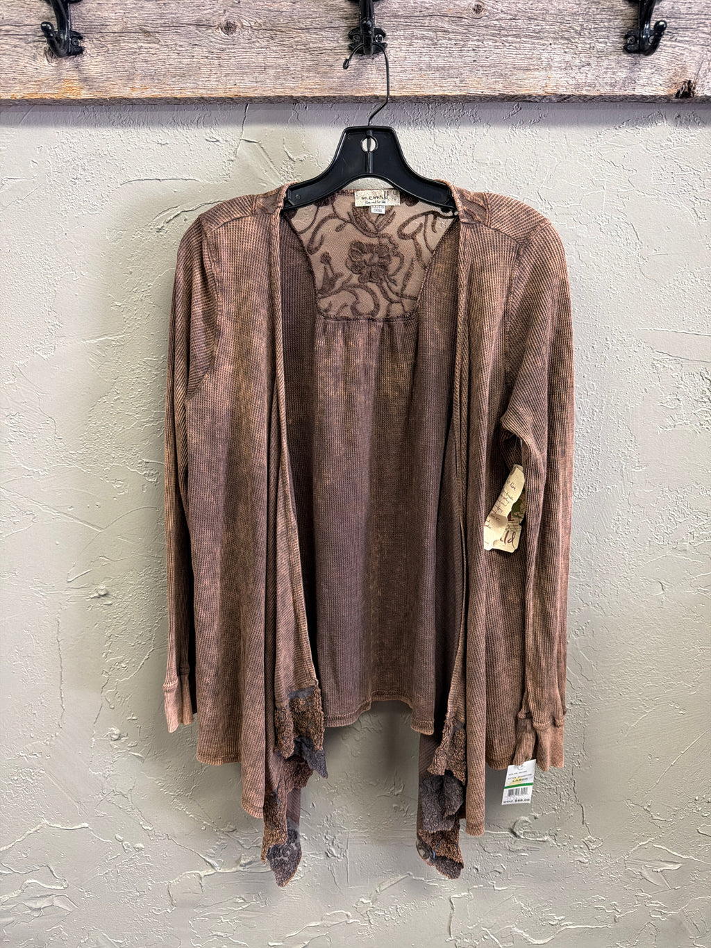 NWT One World Thermal Open Cardi