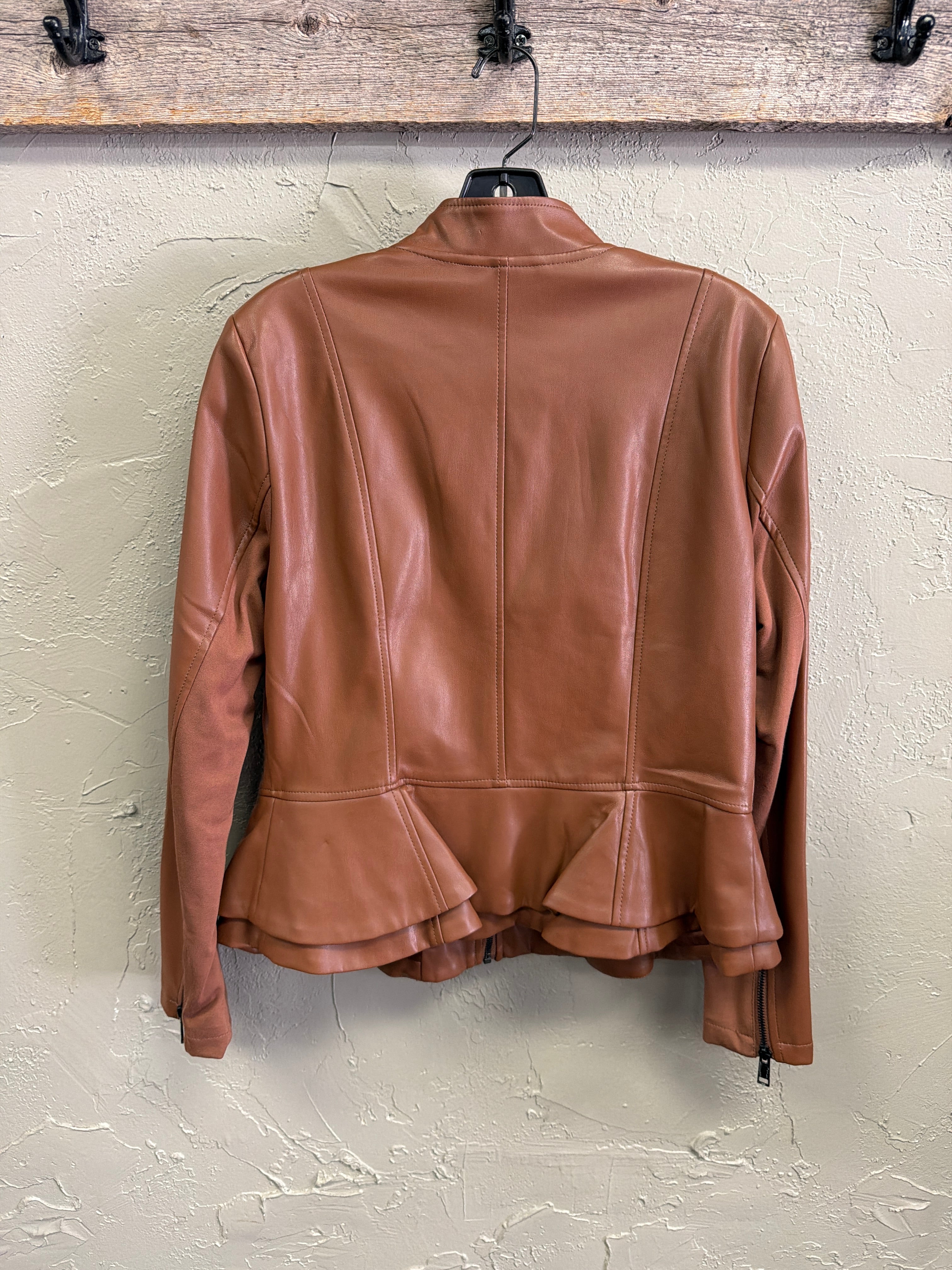 NWOT Gili Faux Leather Peplum Jacket (org$140)