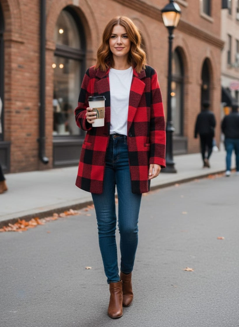NWT Old Navy Buffalo Plaid Coat (org$60)