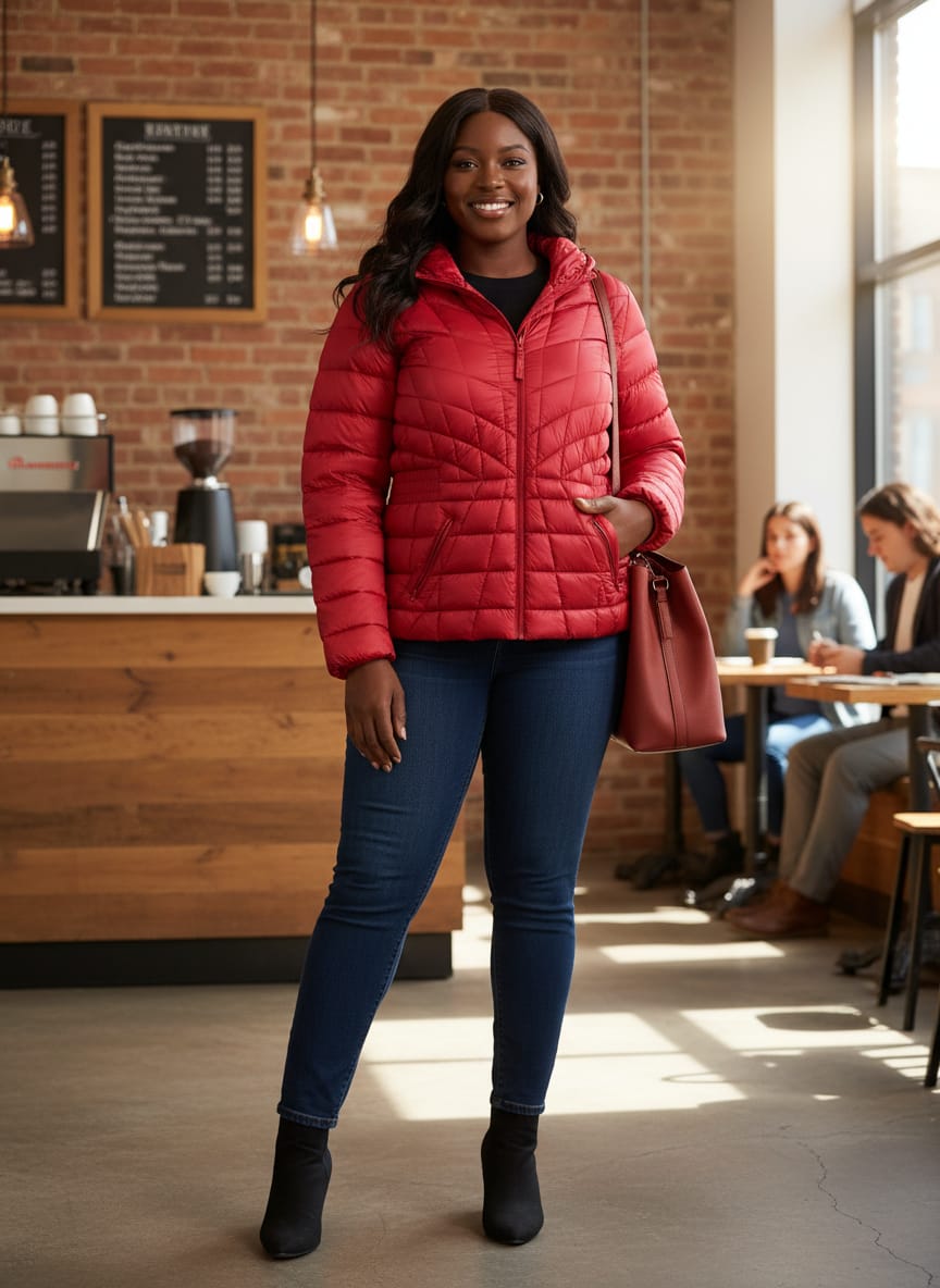 NWOT Lane Bryant Packable Puffer (org$140)