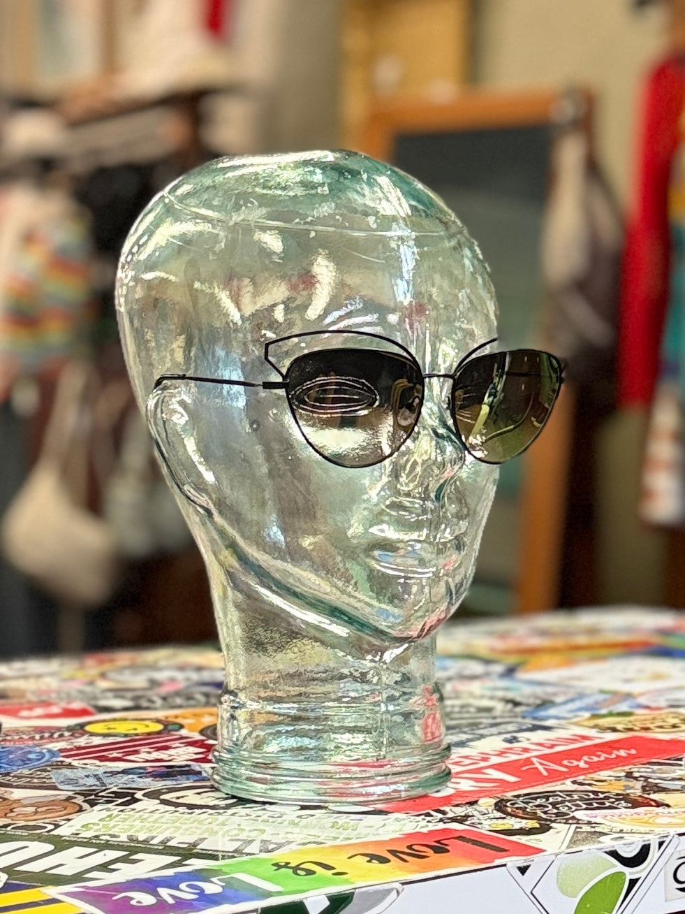 Open-Frame Cat-Eye Shades