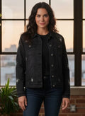mod/x Star Sequin Denim Jacket (org$85)