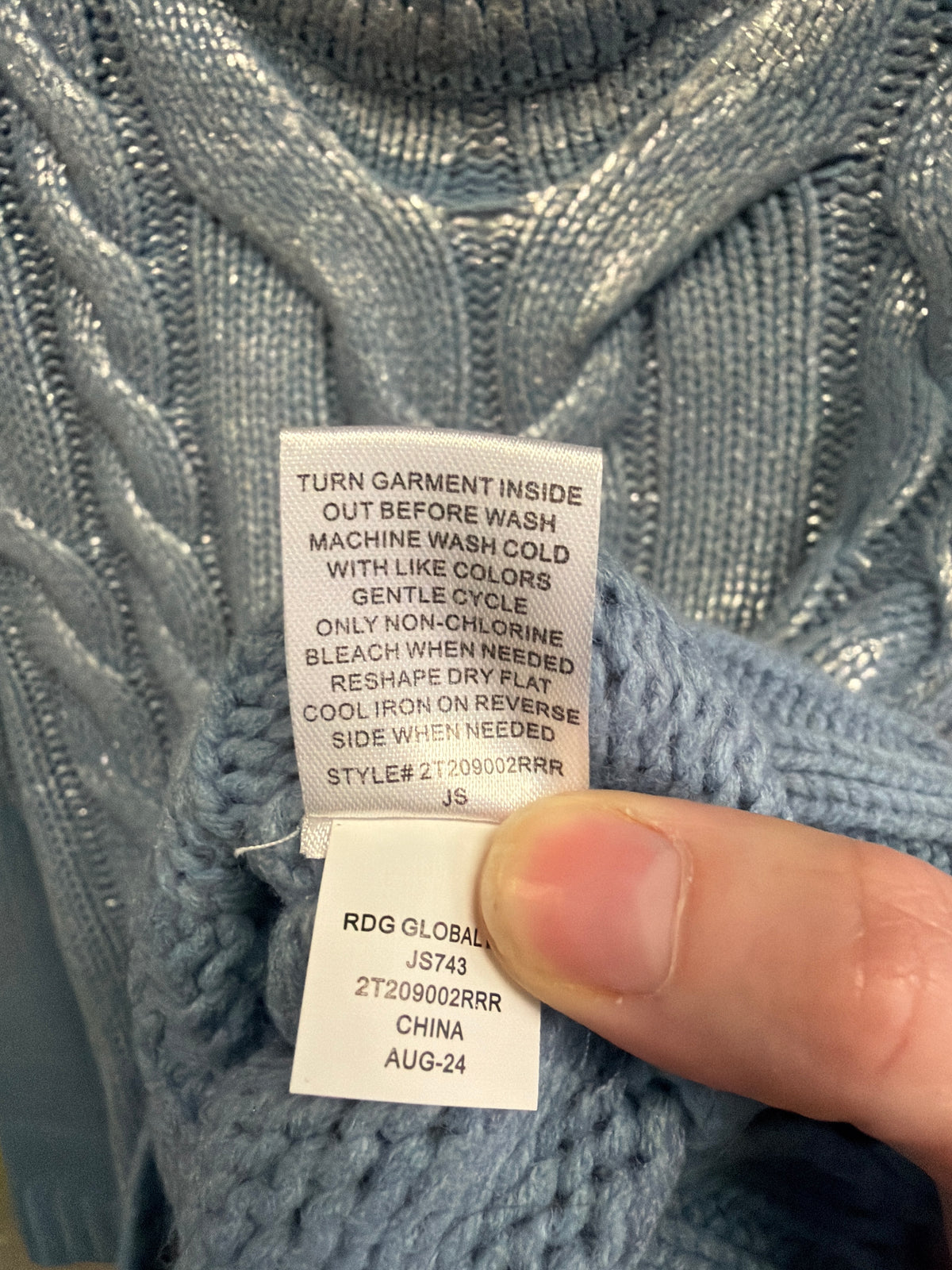 NWT Rachel Roy Metallic Sweater (org$99)