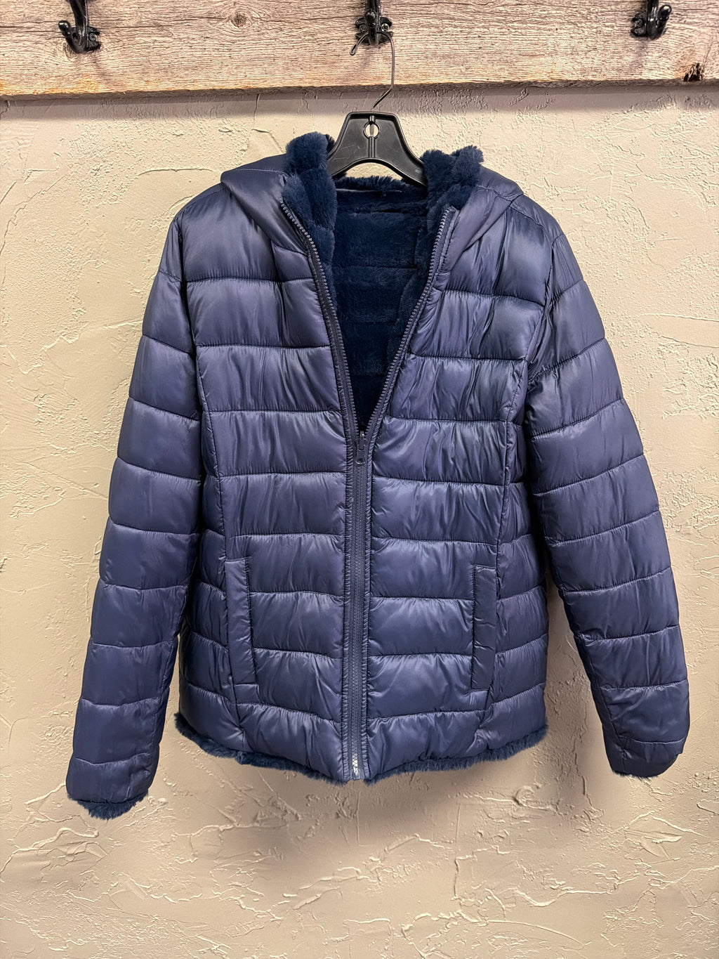 NWOT NY&Co Reversible Faux-Fur Jacket