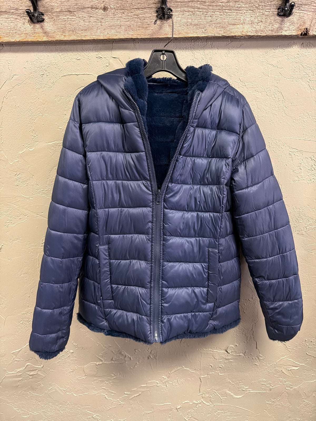 NWOT NY&Co Reversible Faux-Fur Jacket
