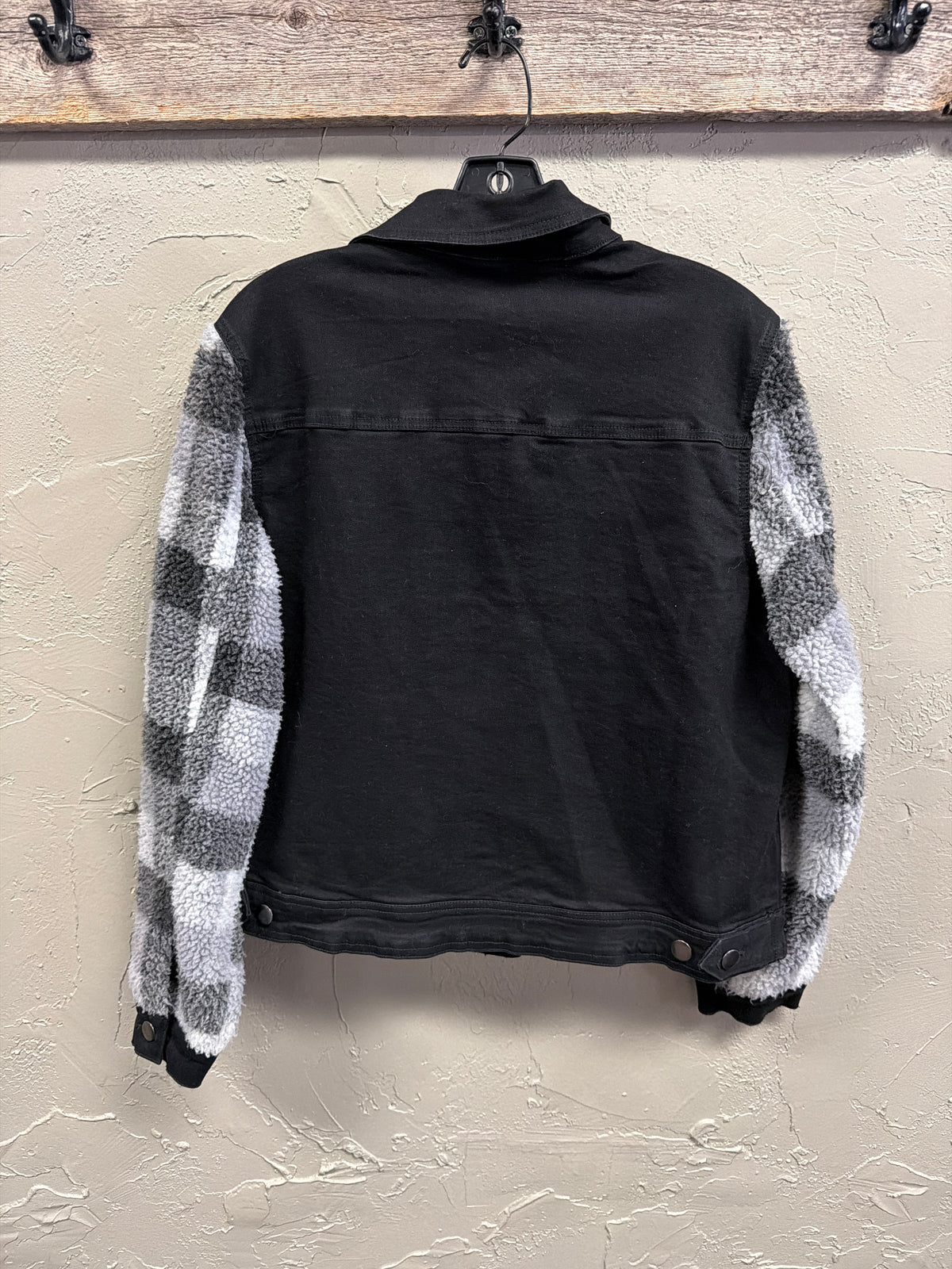 NWOT oSo Mixed Media Trucker Jacket (org$79)