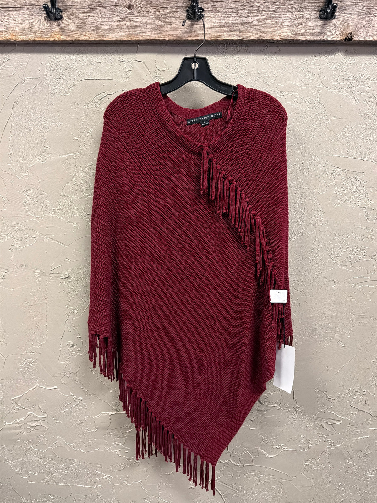 NWT HYFVE Asym Knit Poncho (org$69)