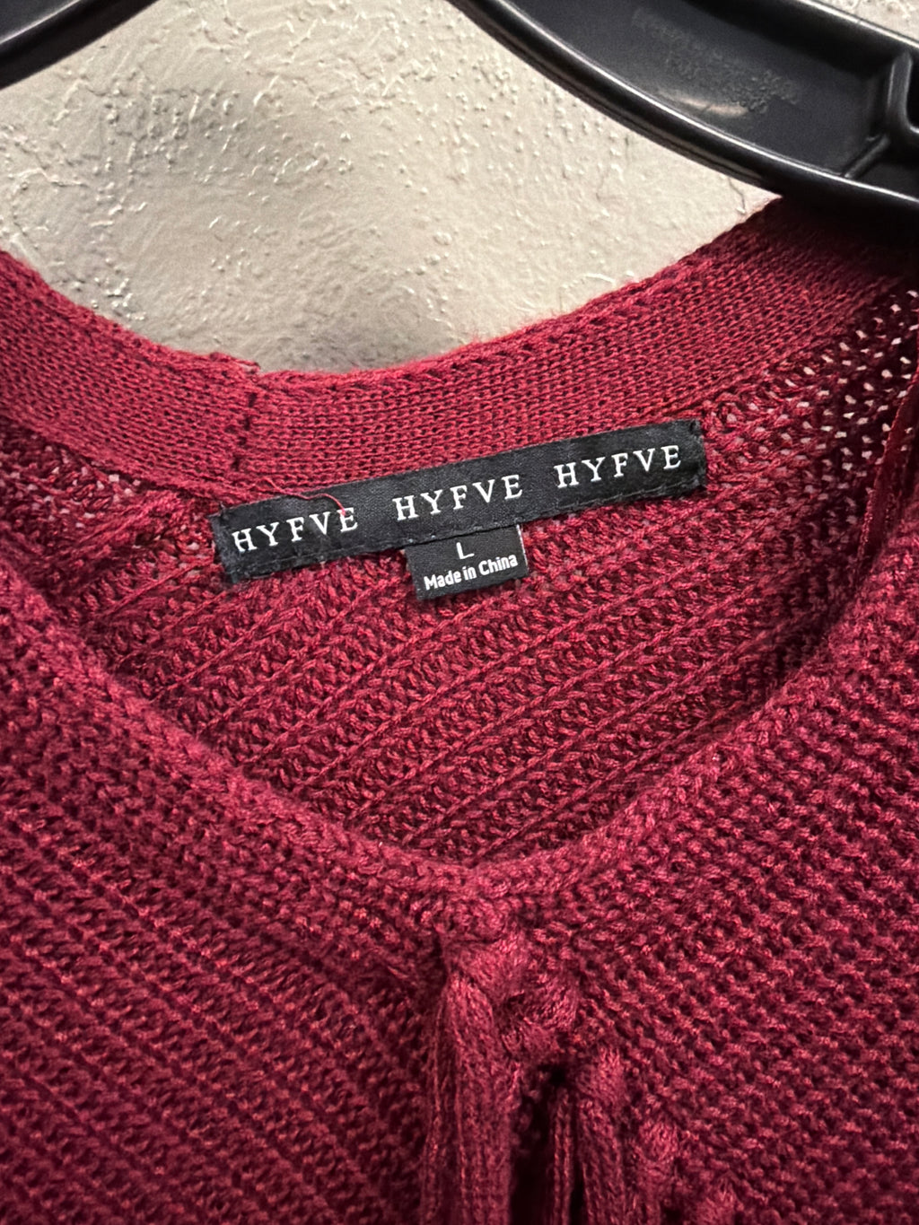 NWT HYFVE Asym Knit Poncho (org$69)
