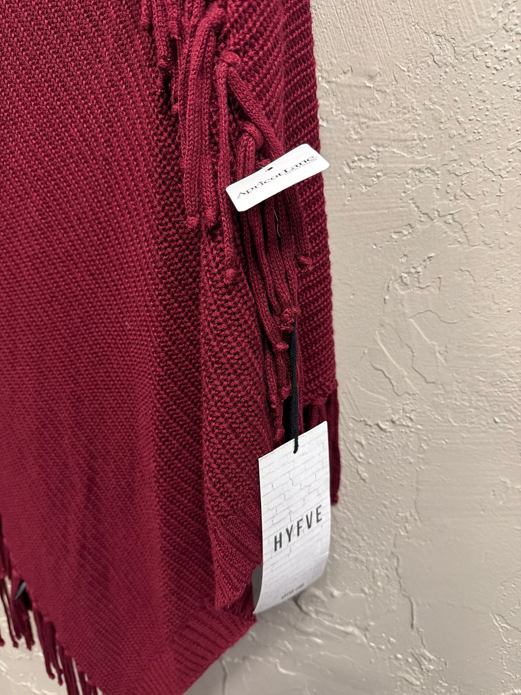 NWT HYFVE Asym Knit Poncho (org$69)