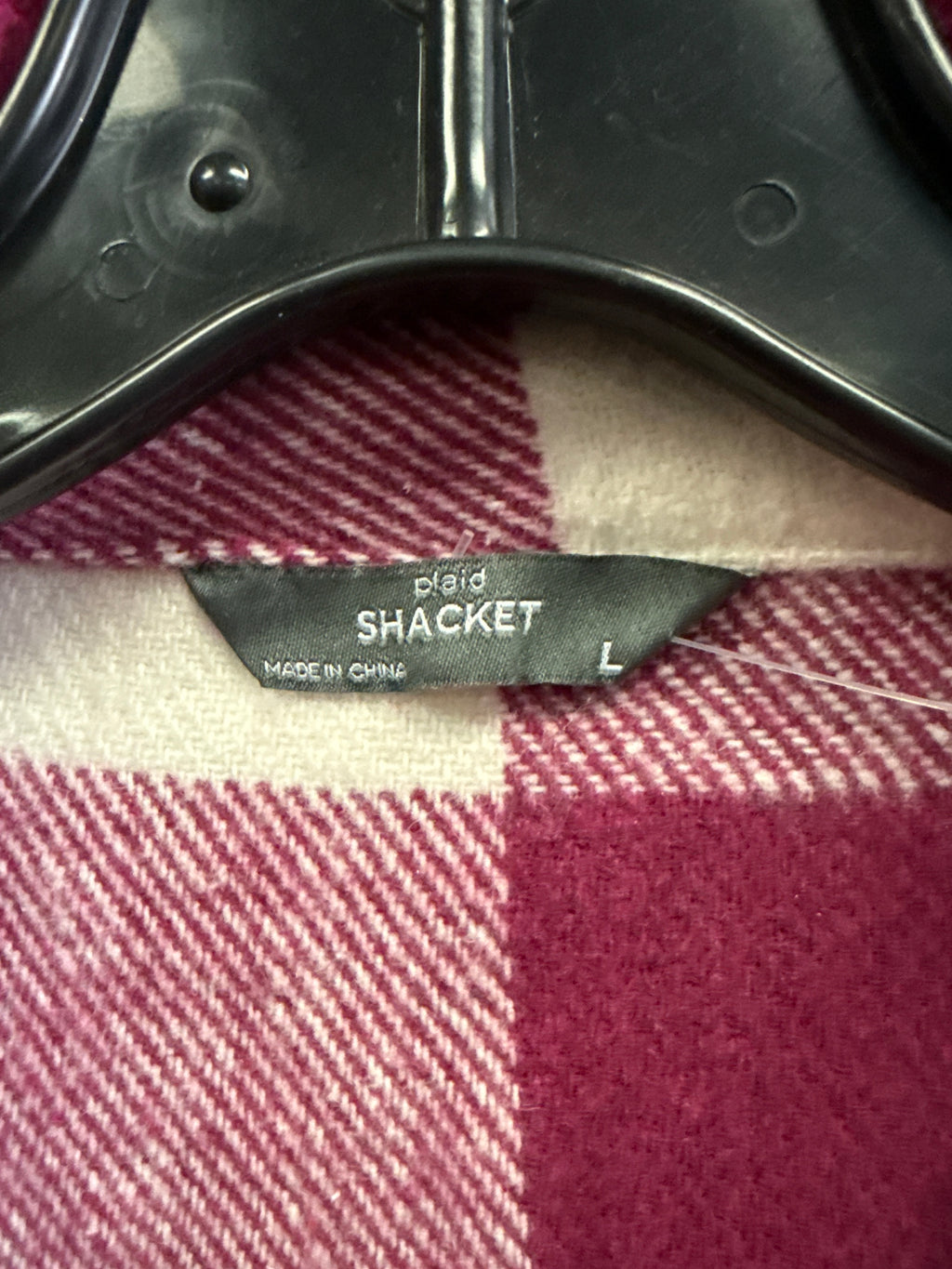 NWOT Plaid Button-Front Shacket
