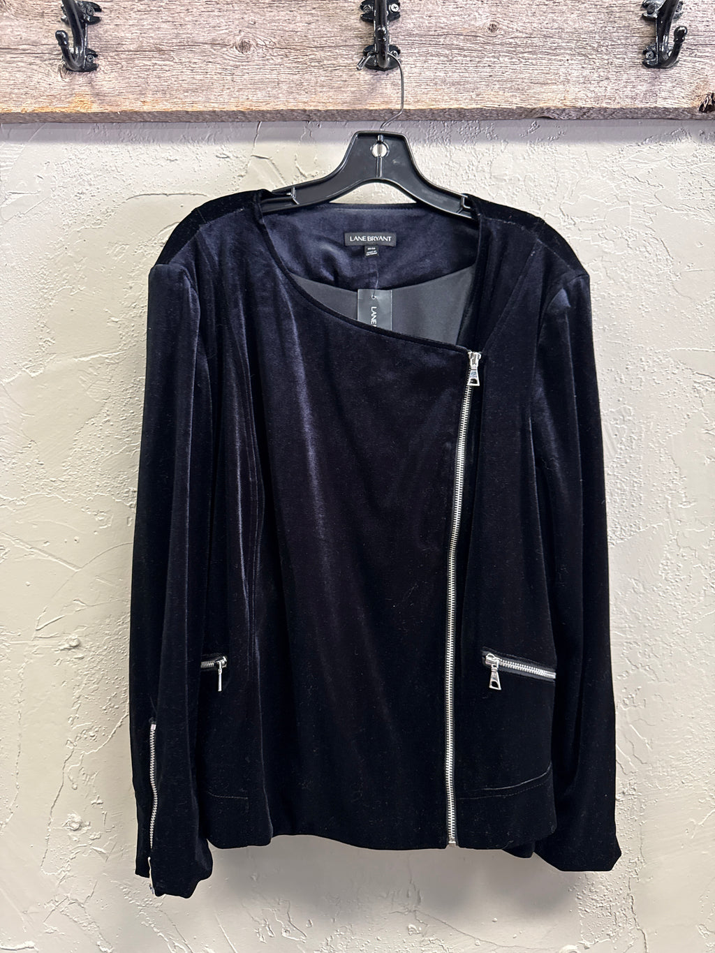 NWT Lane Bryant Velvet Moto (org$90)