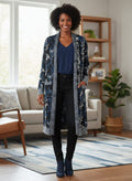 NWT Mystree Abstract Camo Cardi (org$75)