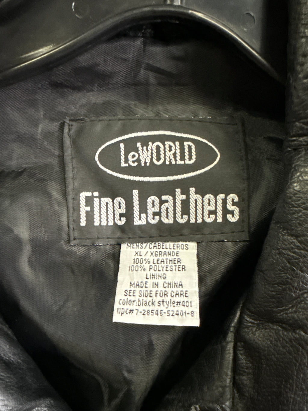 Vtg 90s LaWorld Leather Jacket